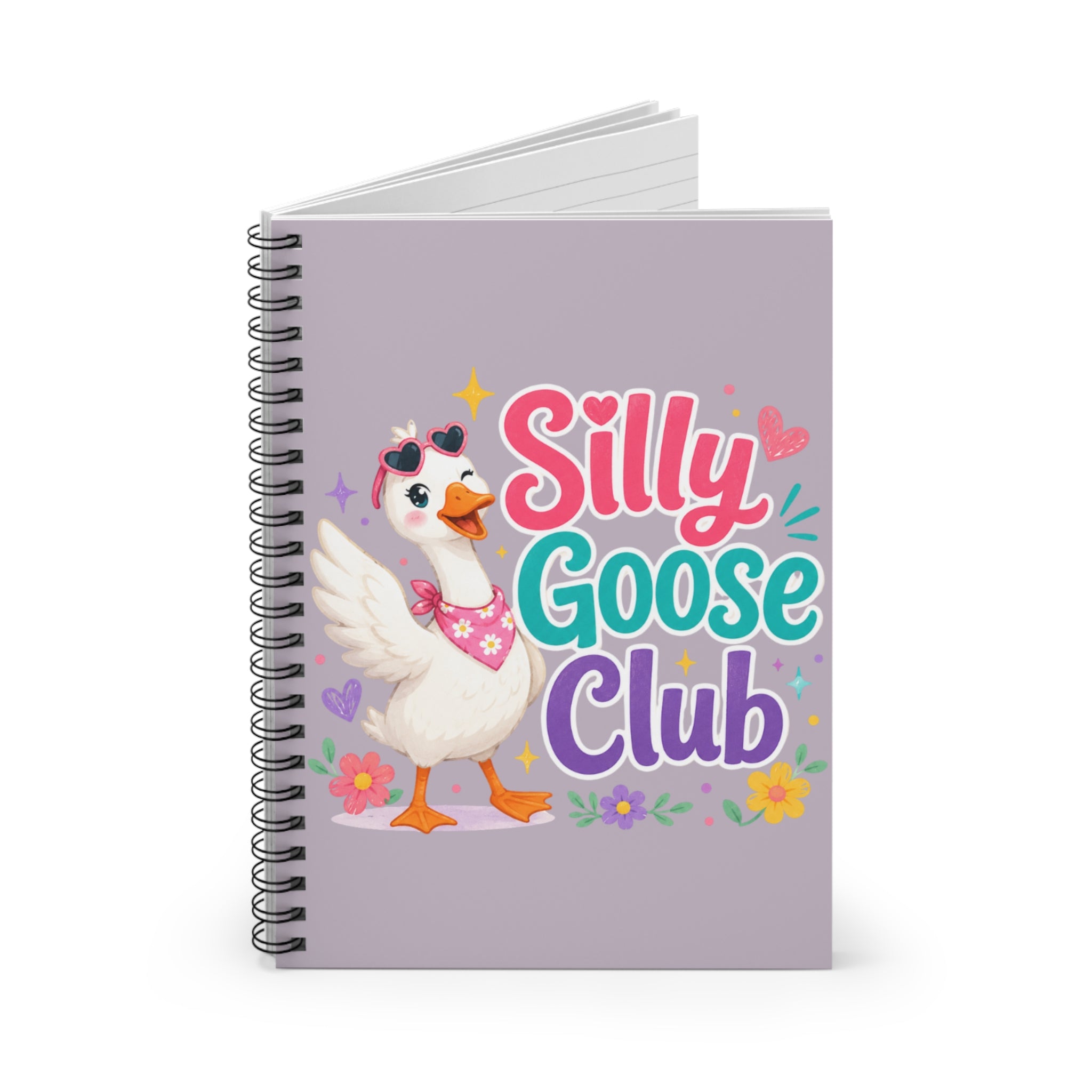 Silly Goose Club Spiral Notebook — Cute Ruled Journal for Kids & Gifts