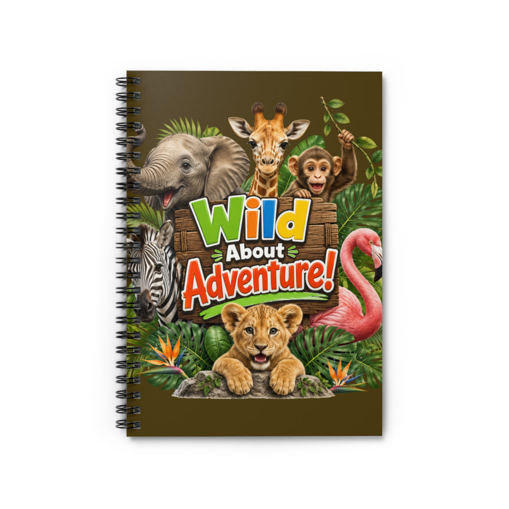 Adventure Kids Notebook — "Wild About Adventure!" Spiral Journal