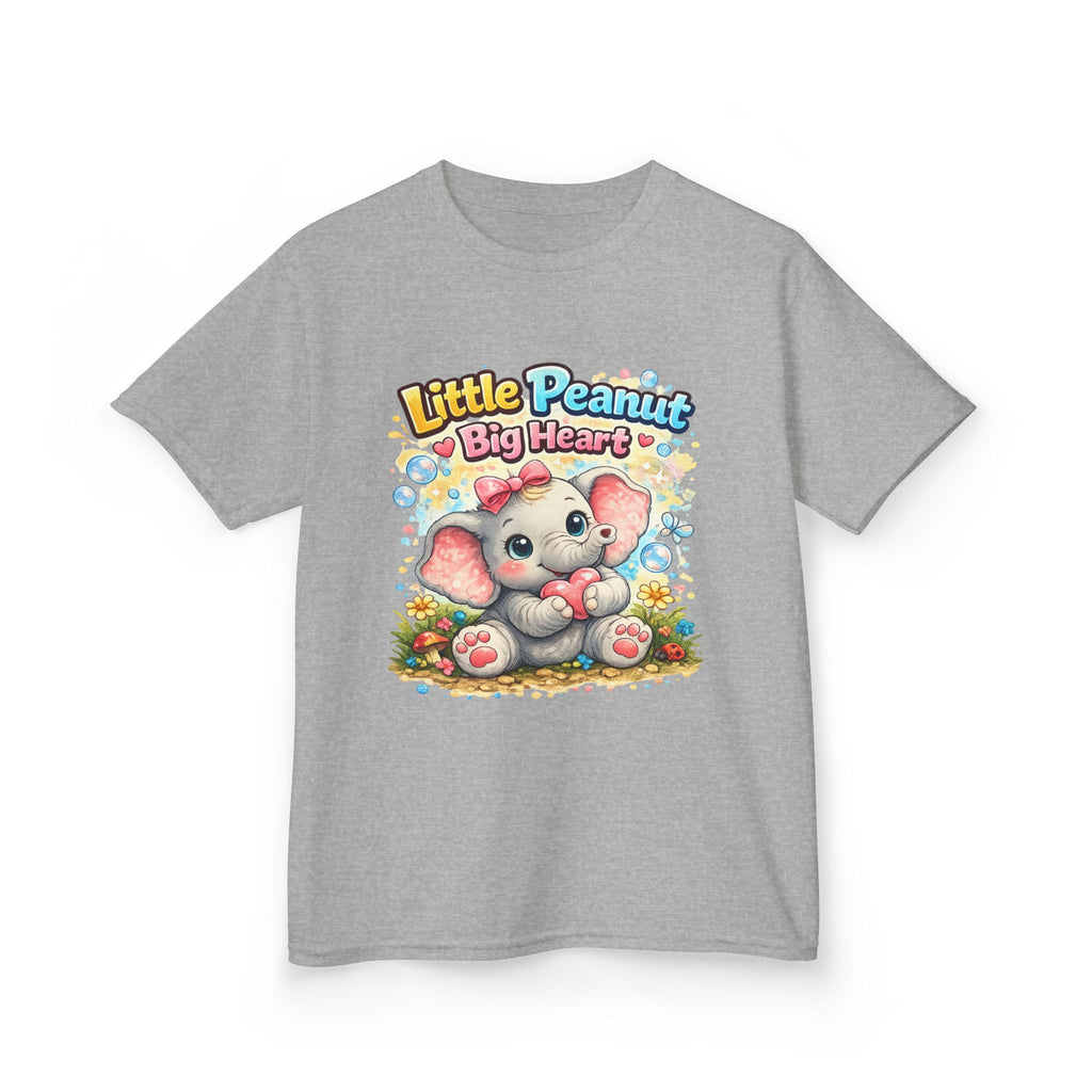 Kids Tee — "Little Peanut Big Heart" Cute Baby Elephant Shirt for Toddlers