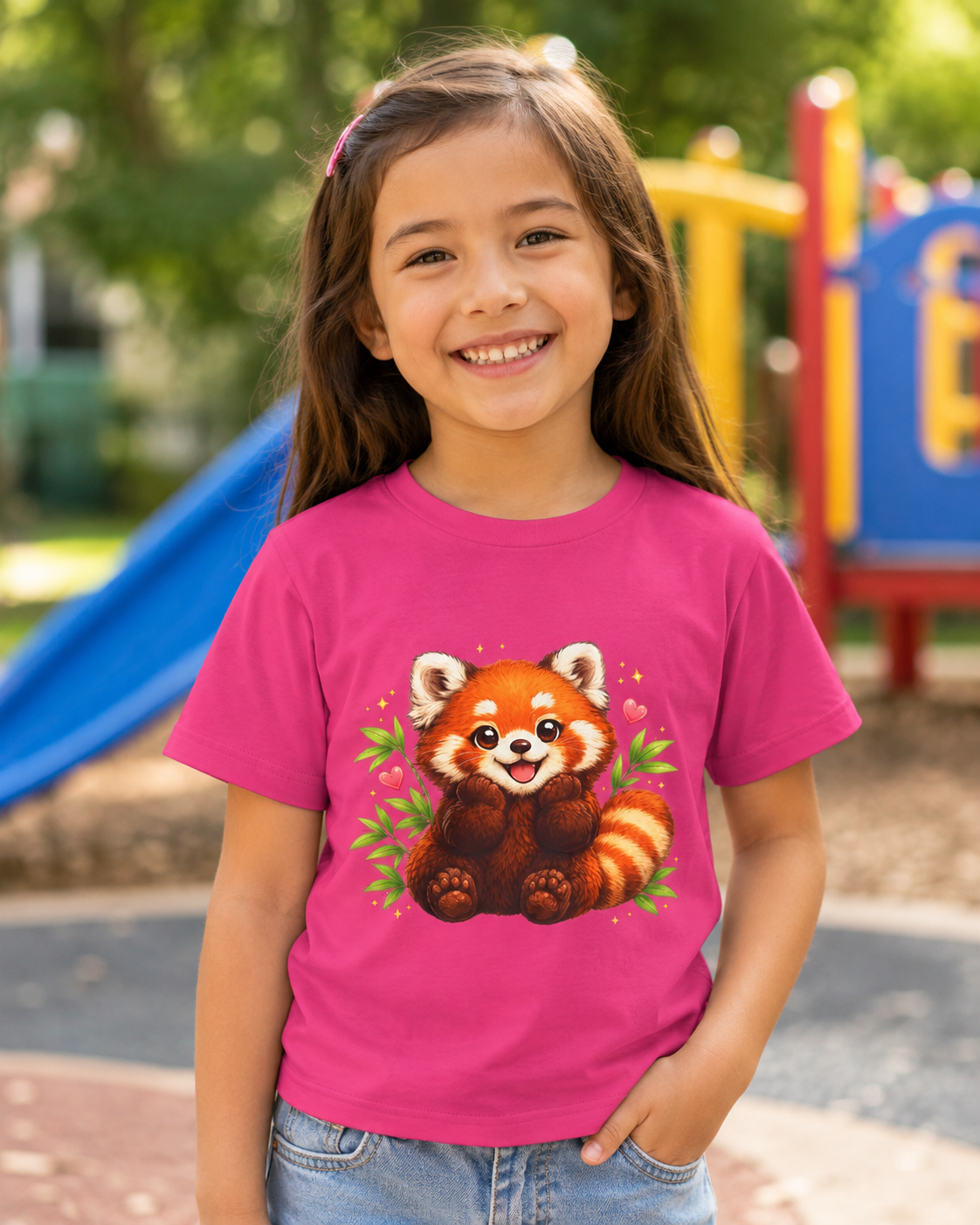 Kids Red Panda Tee — Cute Woodland Animal Shirt for Children