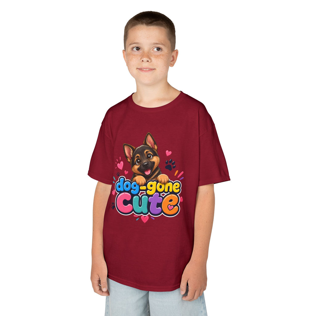 Kids T-Shirt — "Dog-Gone Cute" German Shepherd Puppy Tee