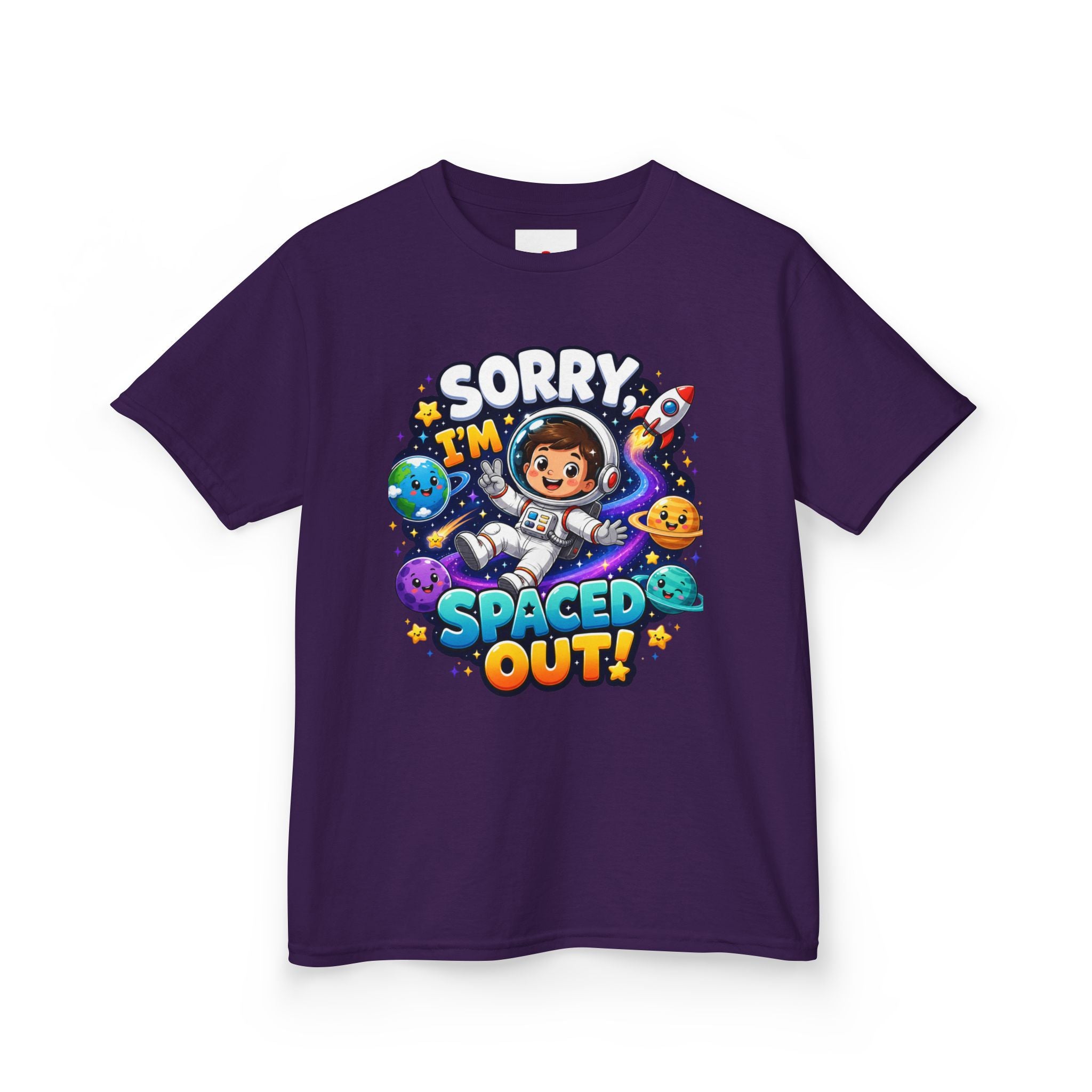 Spaced Out Kids T-Shirt — "Sorry I'm Spaced Out!" Cute Space Astronaut Tee