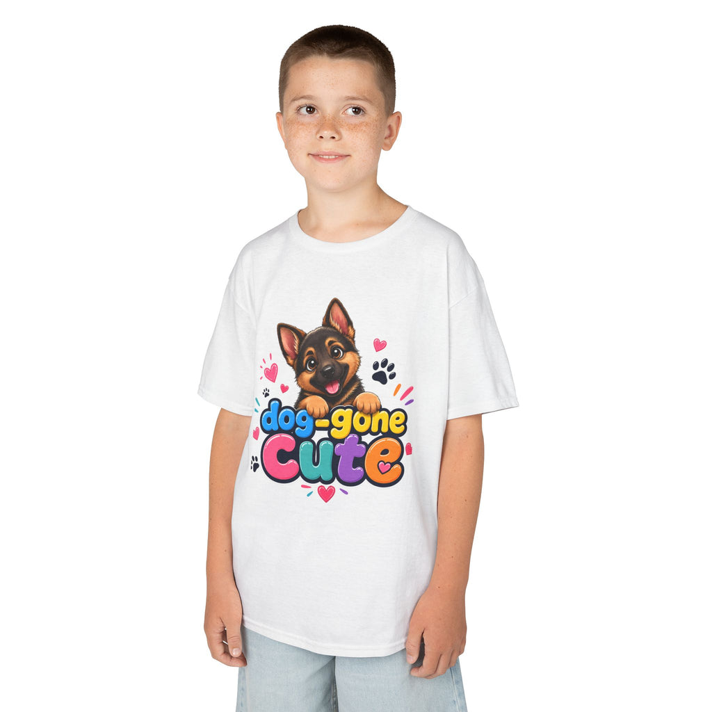 Kids T-Shirt — "Dog-Gone Cute" German Shepherd Puppy Tee