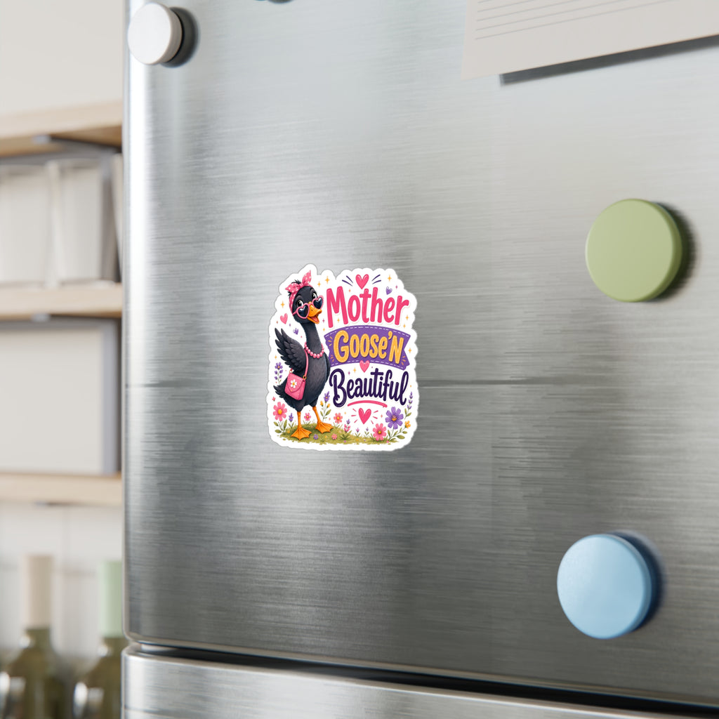 Mother Goose'n Beautiful Vinyl Sticker — Cute Kiss-Cut Decal for Moms & Nursery Decor