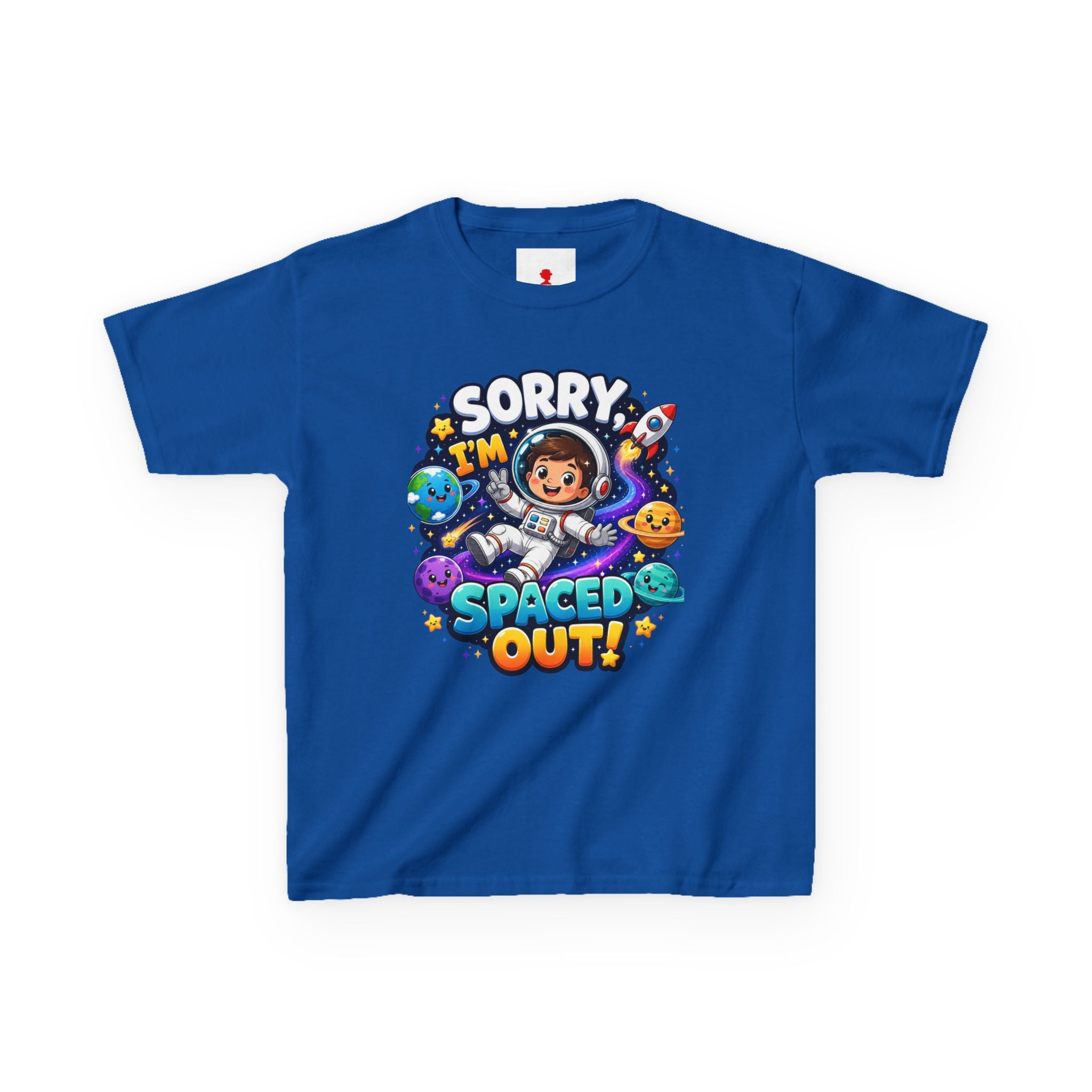 Spaced Out Kids T-Shirt — "Sorry I'm Spaced Out!" Cute Space Astronaut Tee