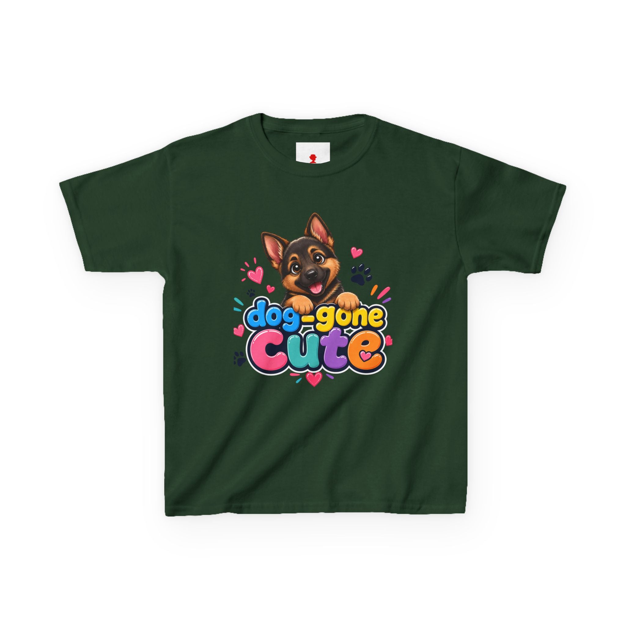 Kids T-Shirt — "Dog-Gone Cute" German Shepherd Puppy Tee