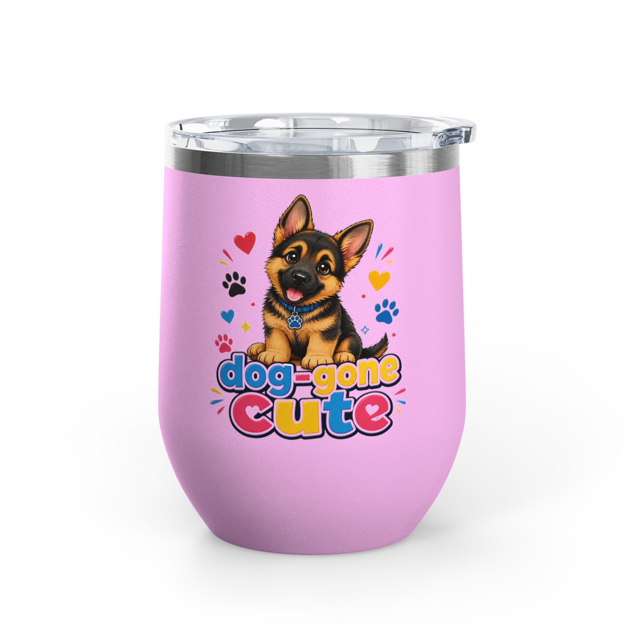 "Dog-Gone Cute" German Shepherd 12oz Insulated Cup