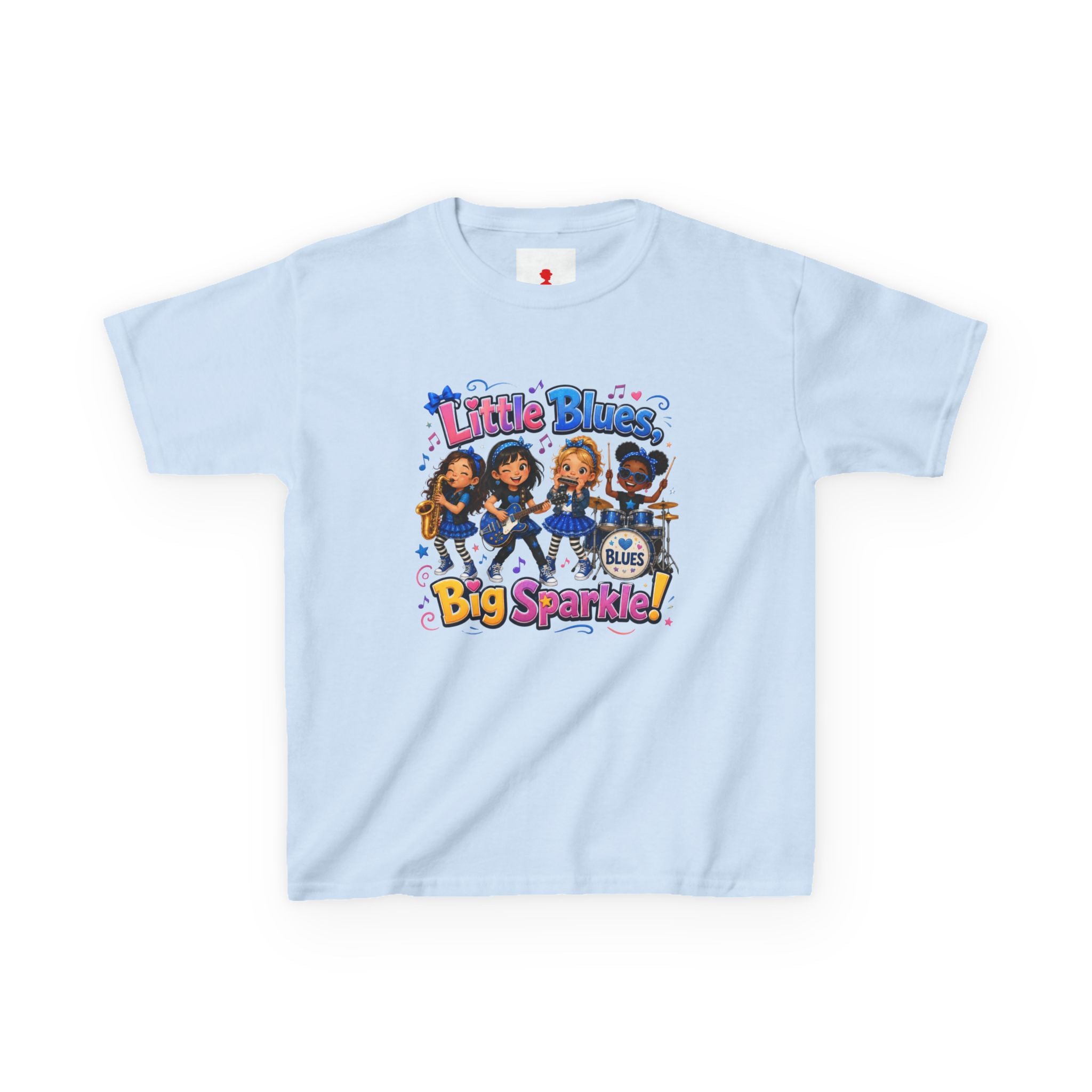 Kids Tee — "Little Blues Big Sparkle" Band Graphic