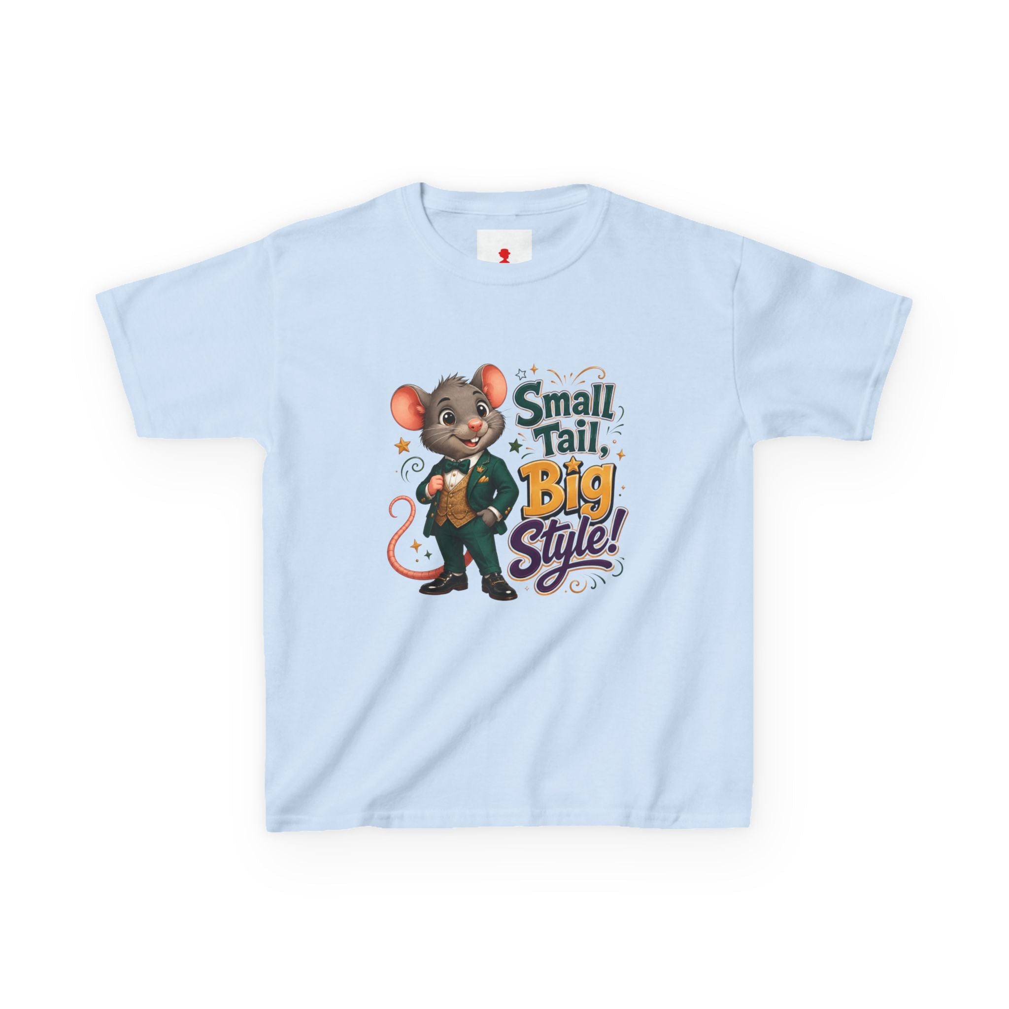 Kids T-Shirt — “Small Tail, Big Style!” Cartoon Mouse Graphic Tee