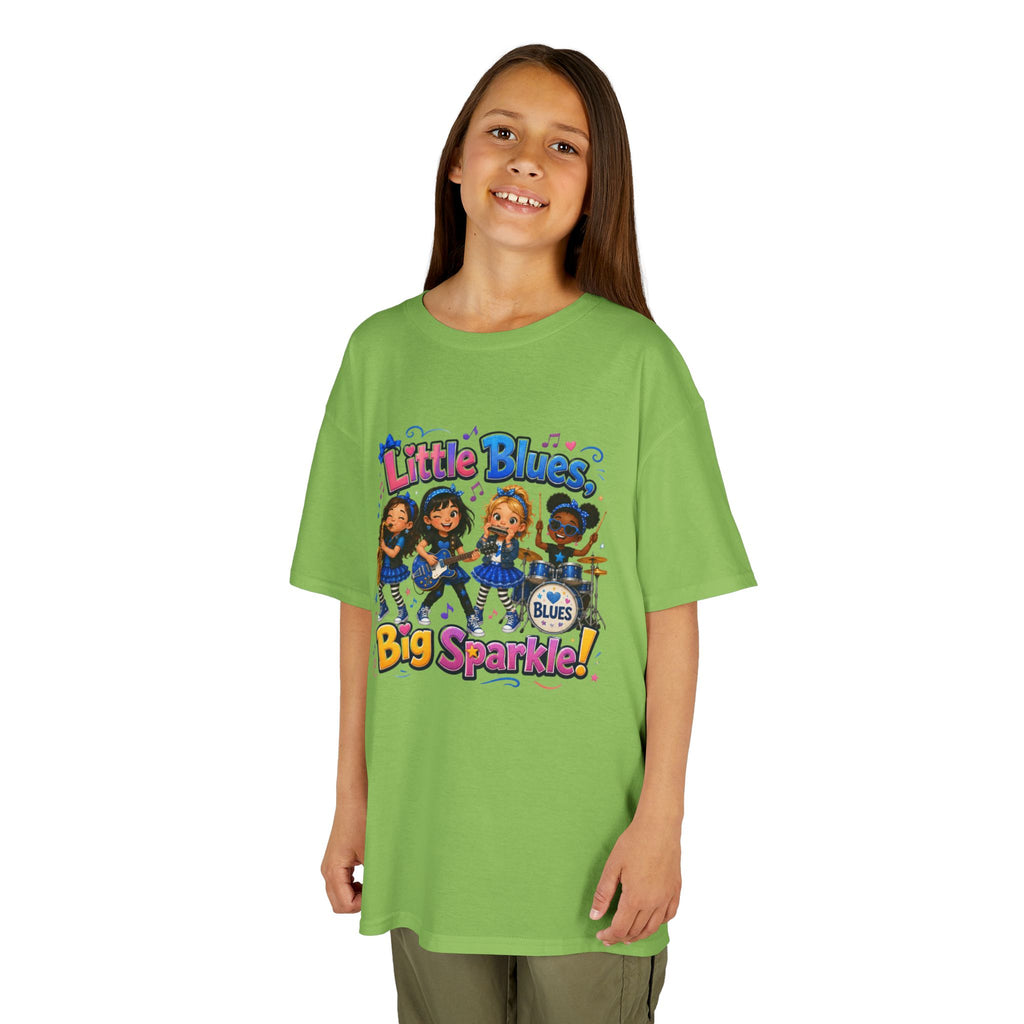 Kids Tee — "Little Blues Big Sparkle" Band Graphic