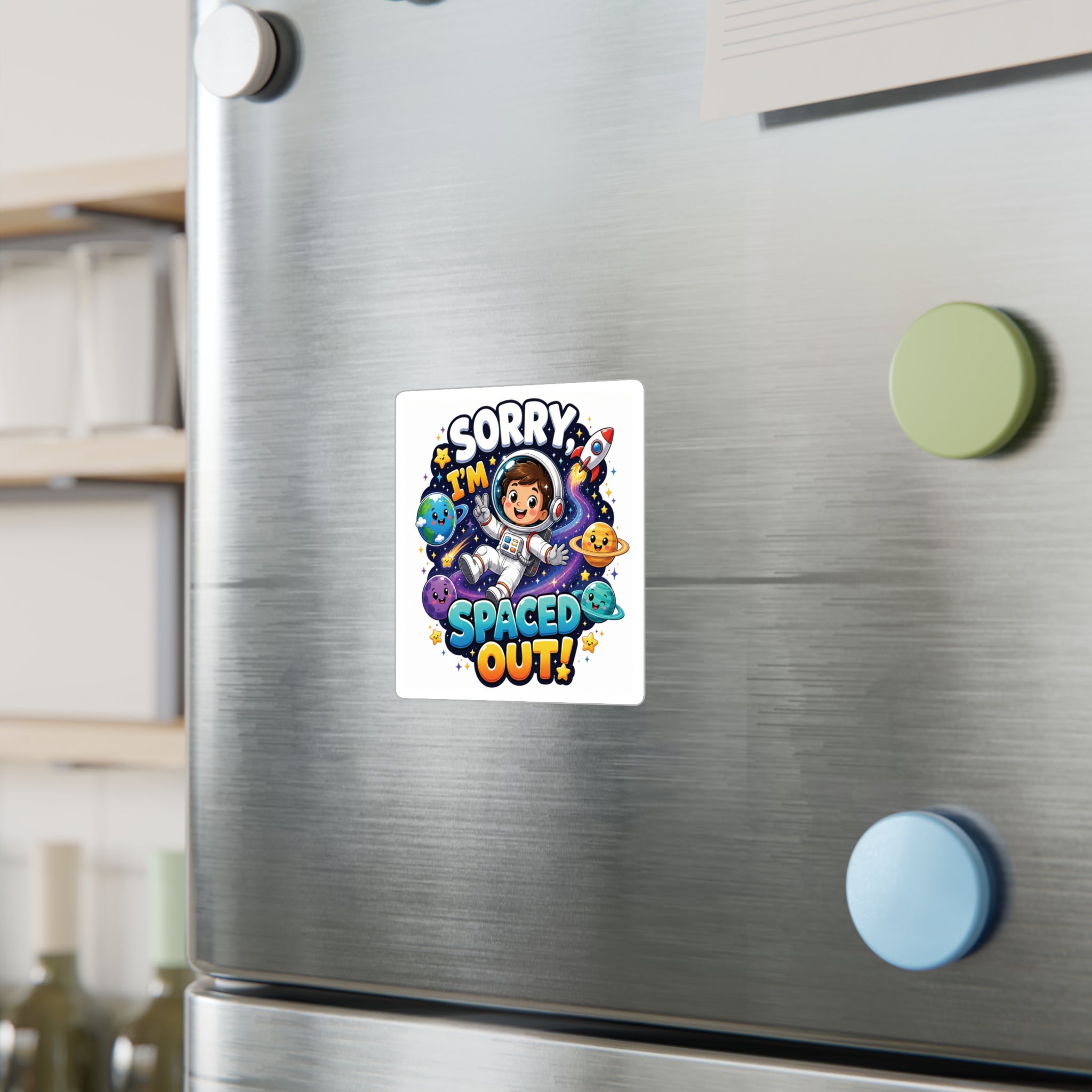 Sorry I’m Spaced Out! Astronaut Kids Vinyl Sticker