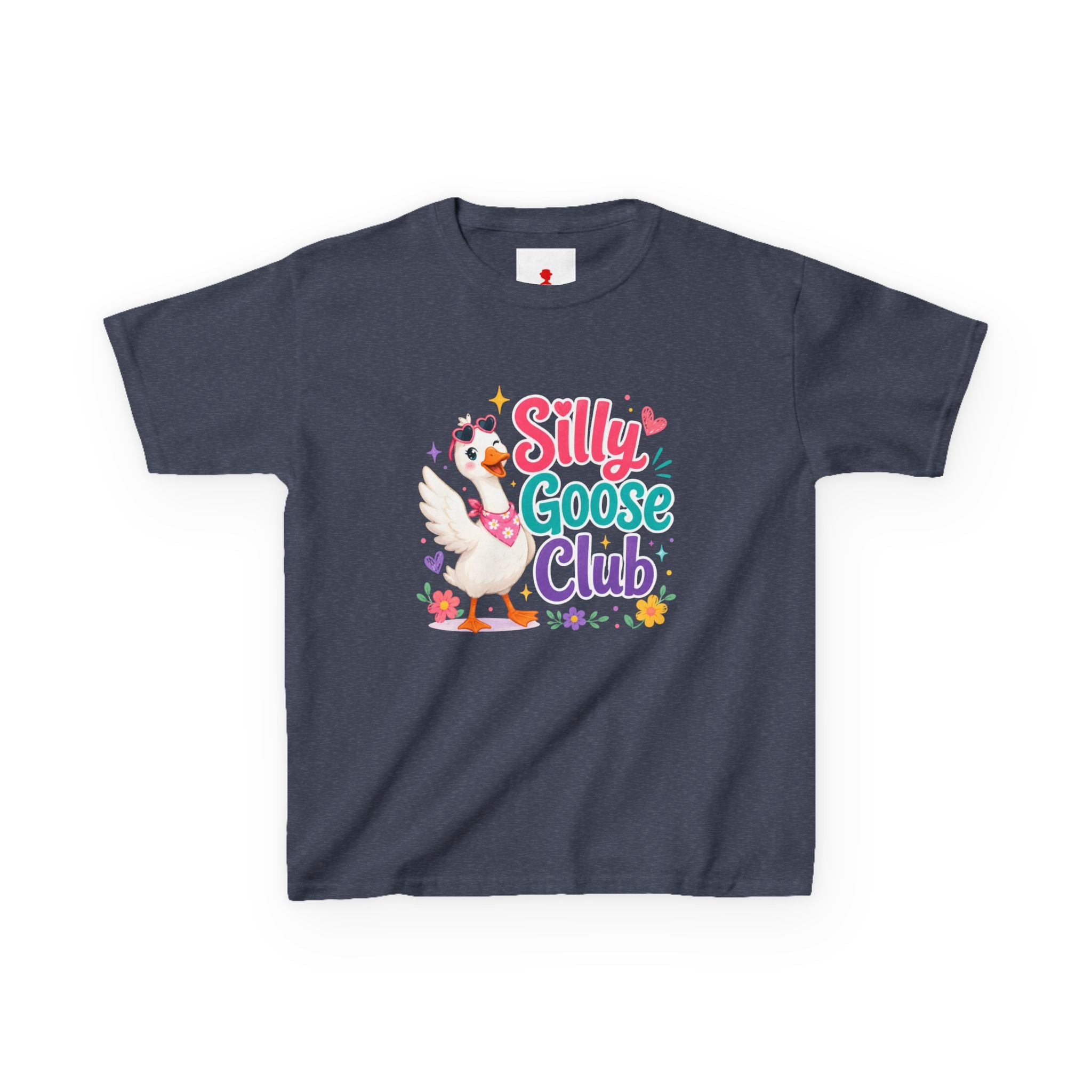 Kids T-Shirt — "Silly Goose Club" Cute Cartoon Goose Tee for Toddlers & Preschoolers