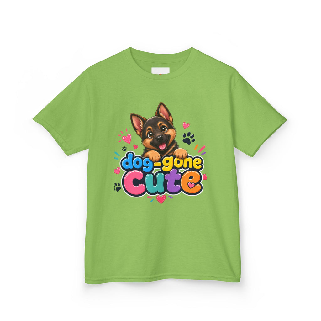 Kids T-Shirt — "Dog-Gone Cute" German Shepherd Puppy Tee