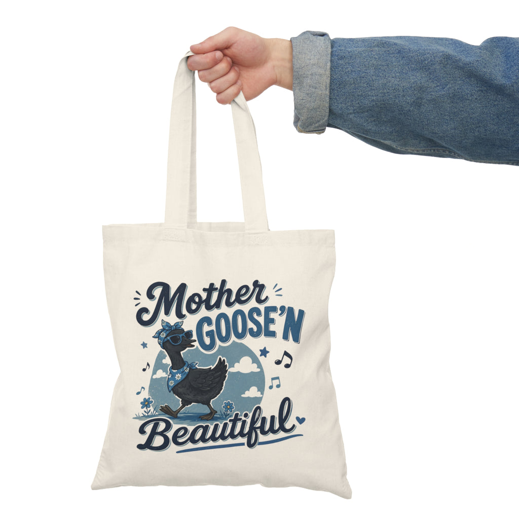 Mother Goose'n Beautiful Tote Bag — Whimsical Nursery Storybook Eco Tote