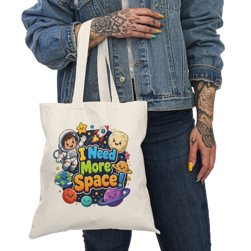 I Need More Space Cute Astronaut Tote Bag