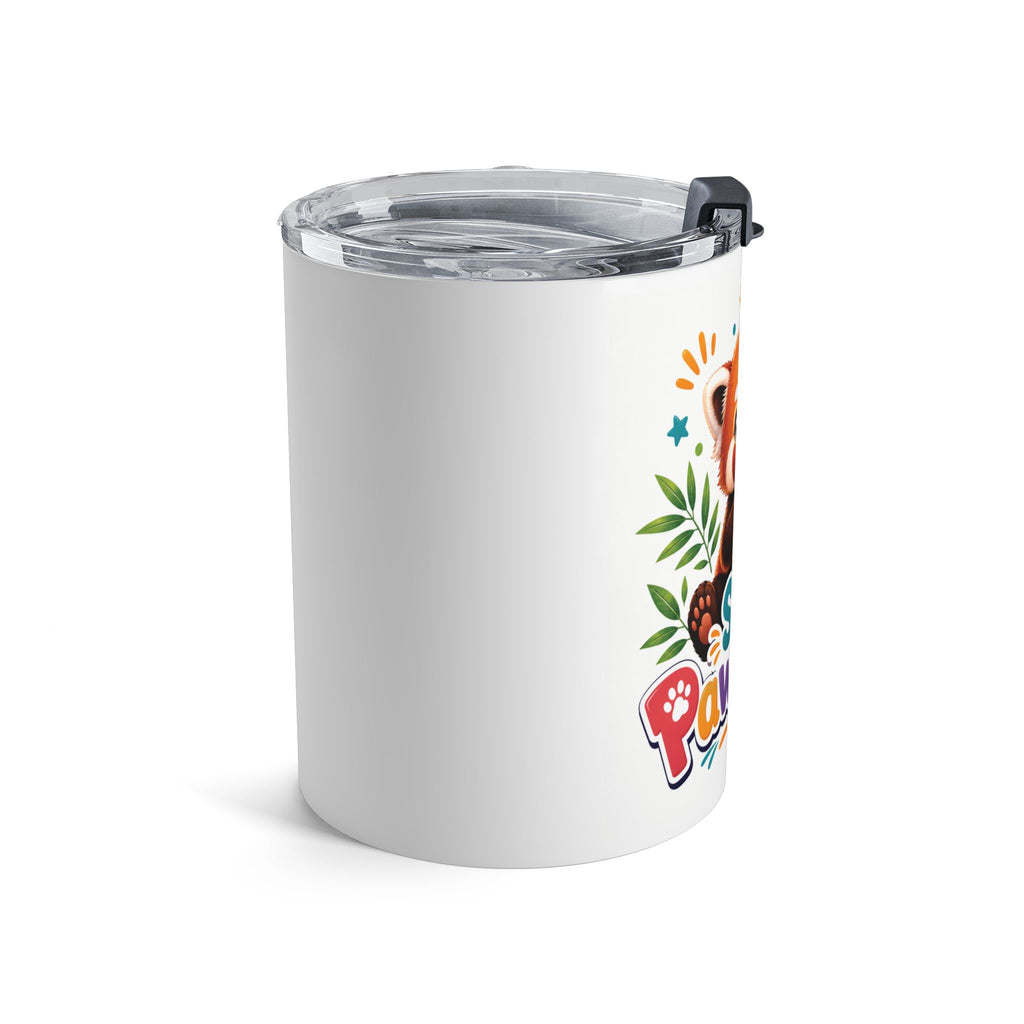 Stay Pawsitive Red Panda Tumbler 10oz | Cute Animal Drinkware