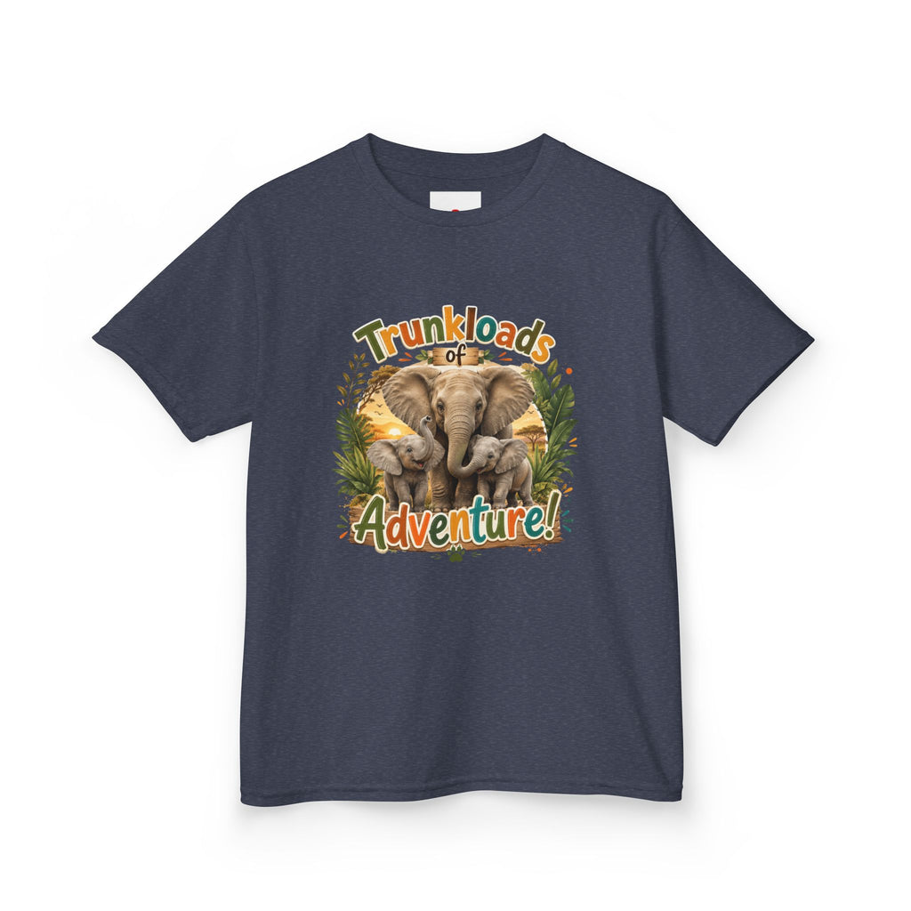 Kids Tee - "Trunkloads of Adventure" Elephant Graphic