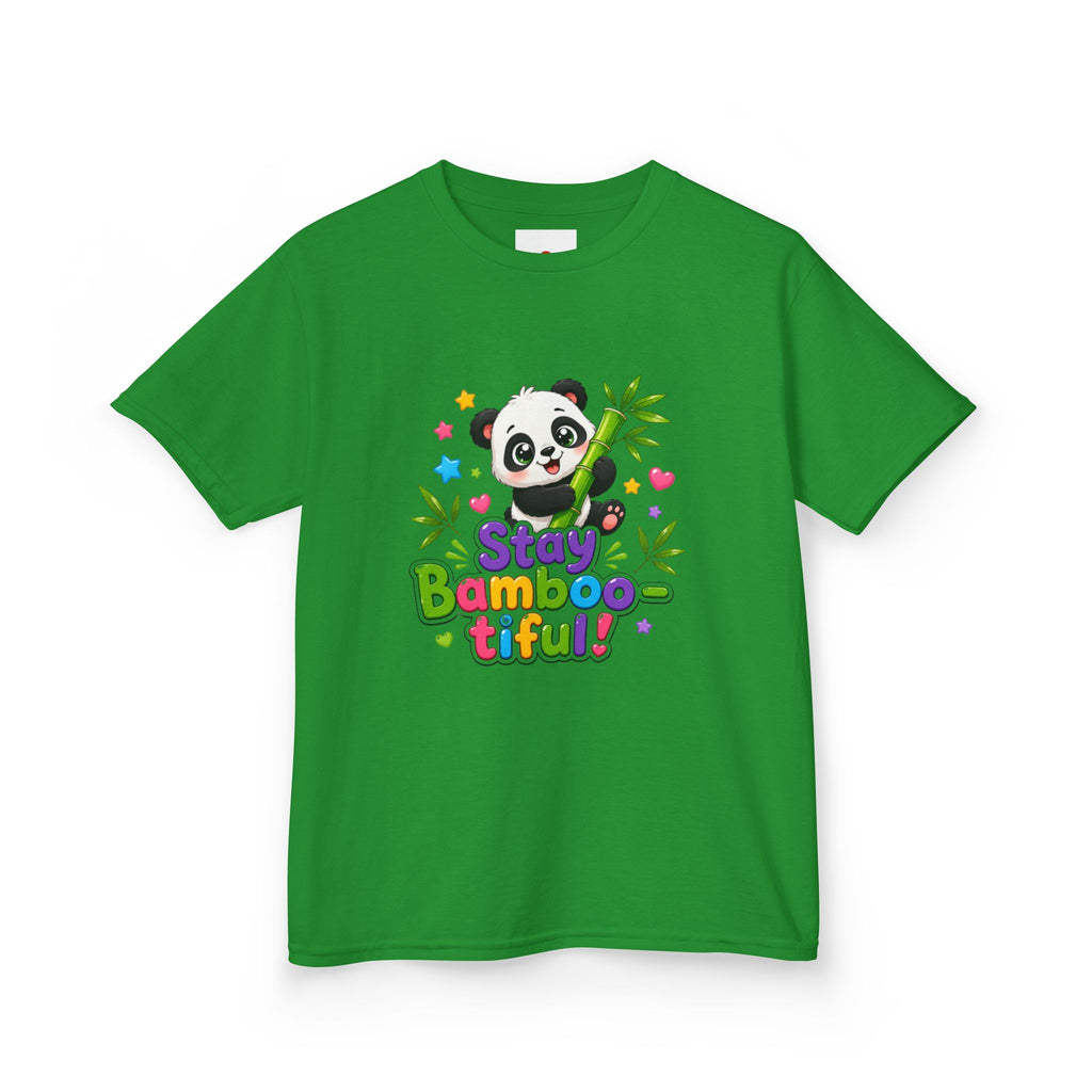 Kids Panda 'Stay Bambootiful!' T-Shirt — Cute Bamboo Forest Tee for Boys & Girls