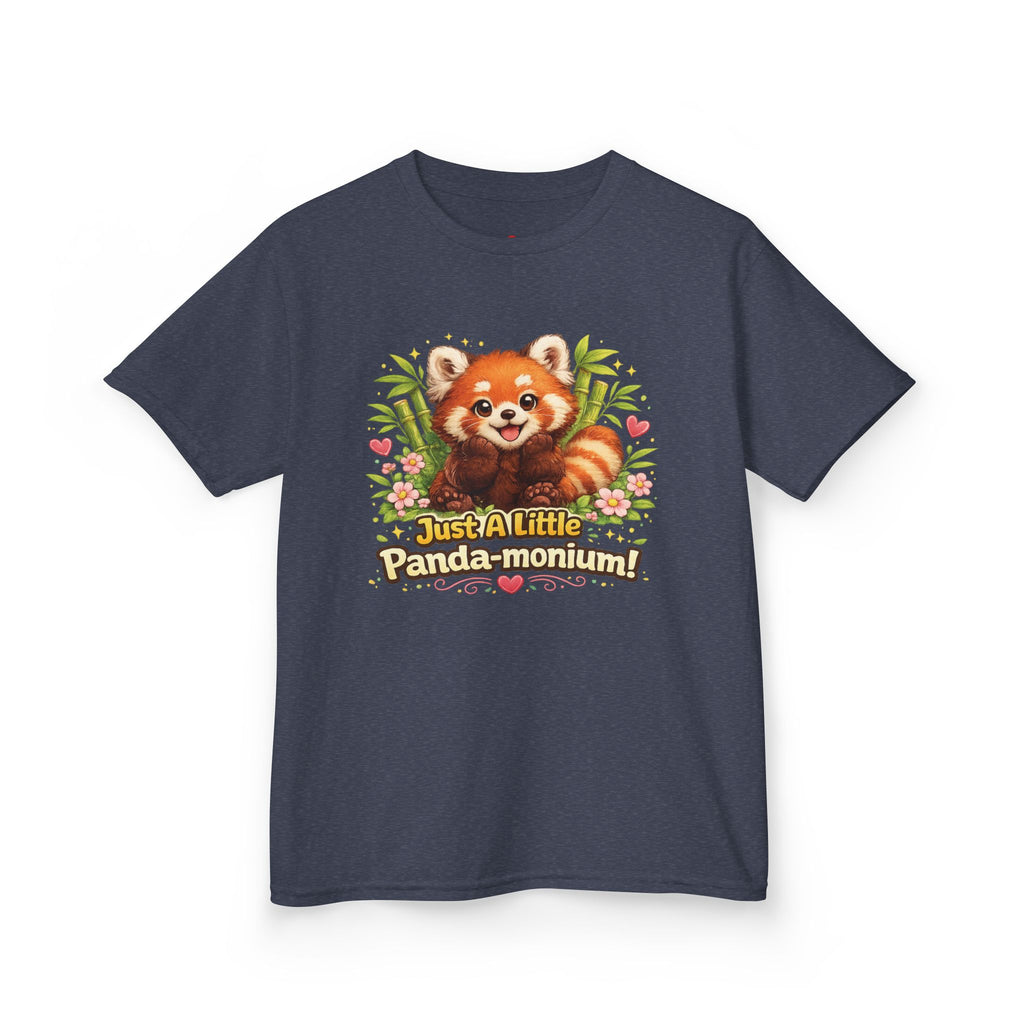 Red Panda Illustration Kids T-Shirt | "Just A Little Panda-monium"