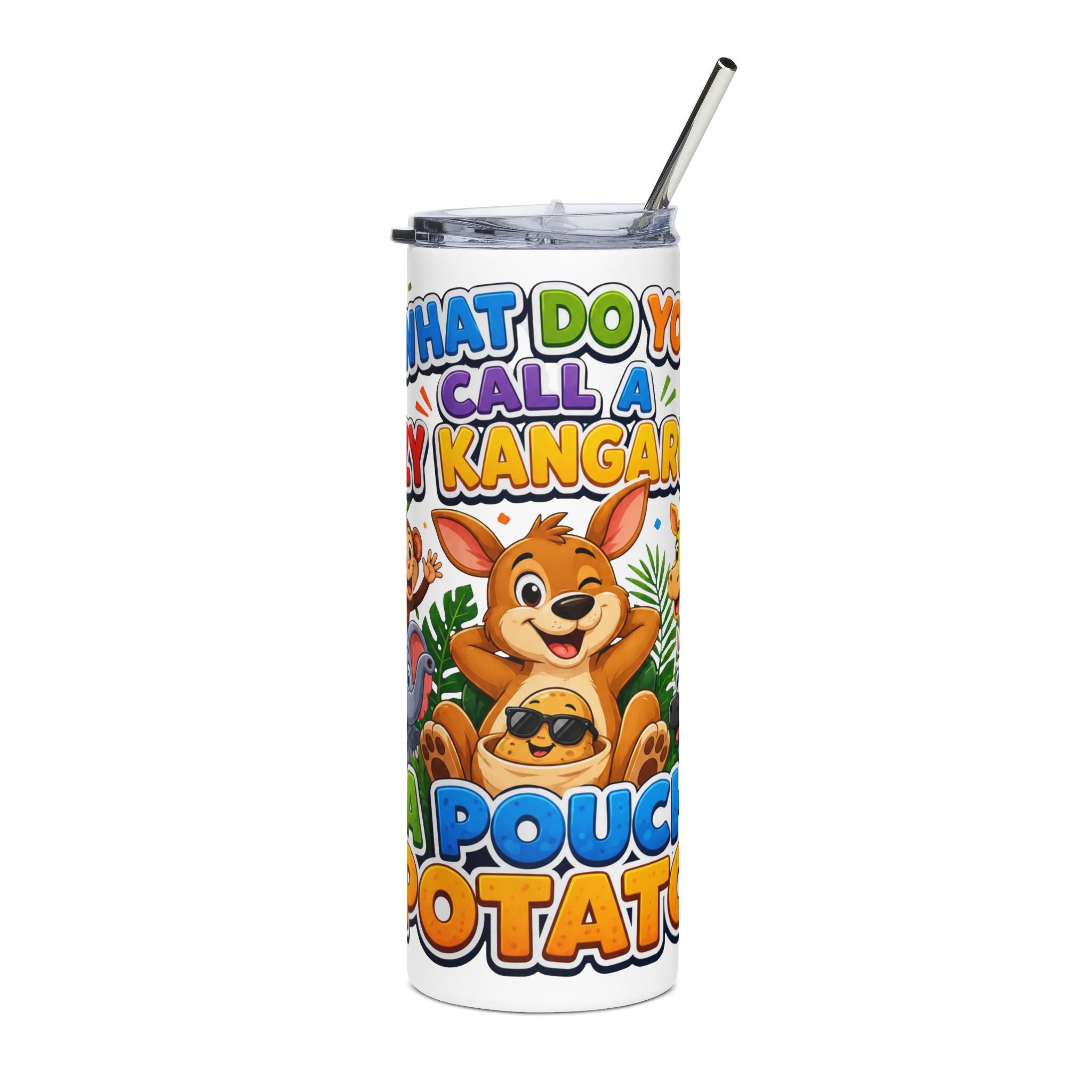 Lazy Kangaroo Pouch Potato Tumbler | 20oz Stainless Steel