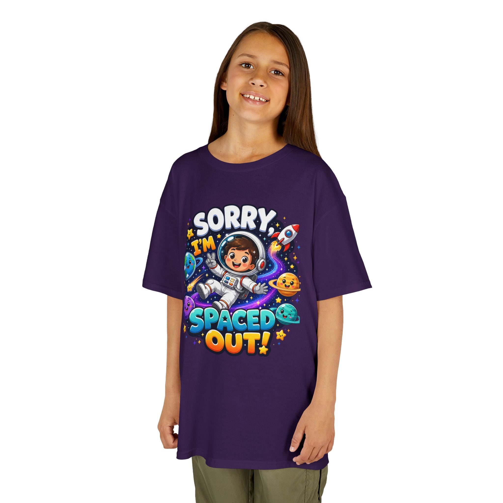 Spaced Out Kids T-Shirt — "Sorry I'm Spaced Out!" Cute Space Astronaut Tee