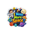 I Need More Space! Cute Space Astronaut Kiss-Cut Vinyl Sticker