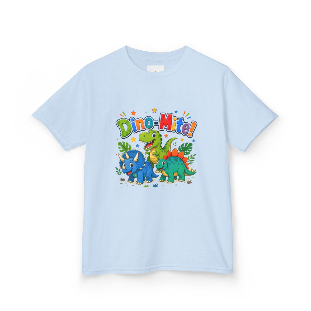 Kids T-Shirt - "Dino-Mite!" Colorful Dino Crew Tee for Toddlers & Kids