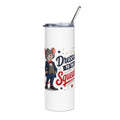 20oz Stainless Steel Tumbler — "Dressed to the Squeak" Patriotic Mouse Travel Cup