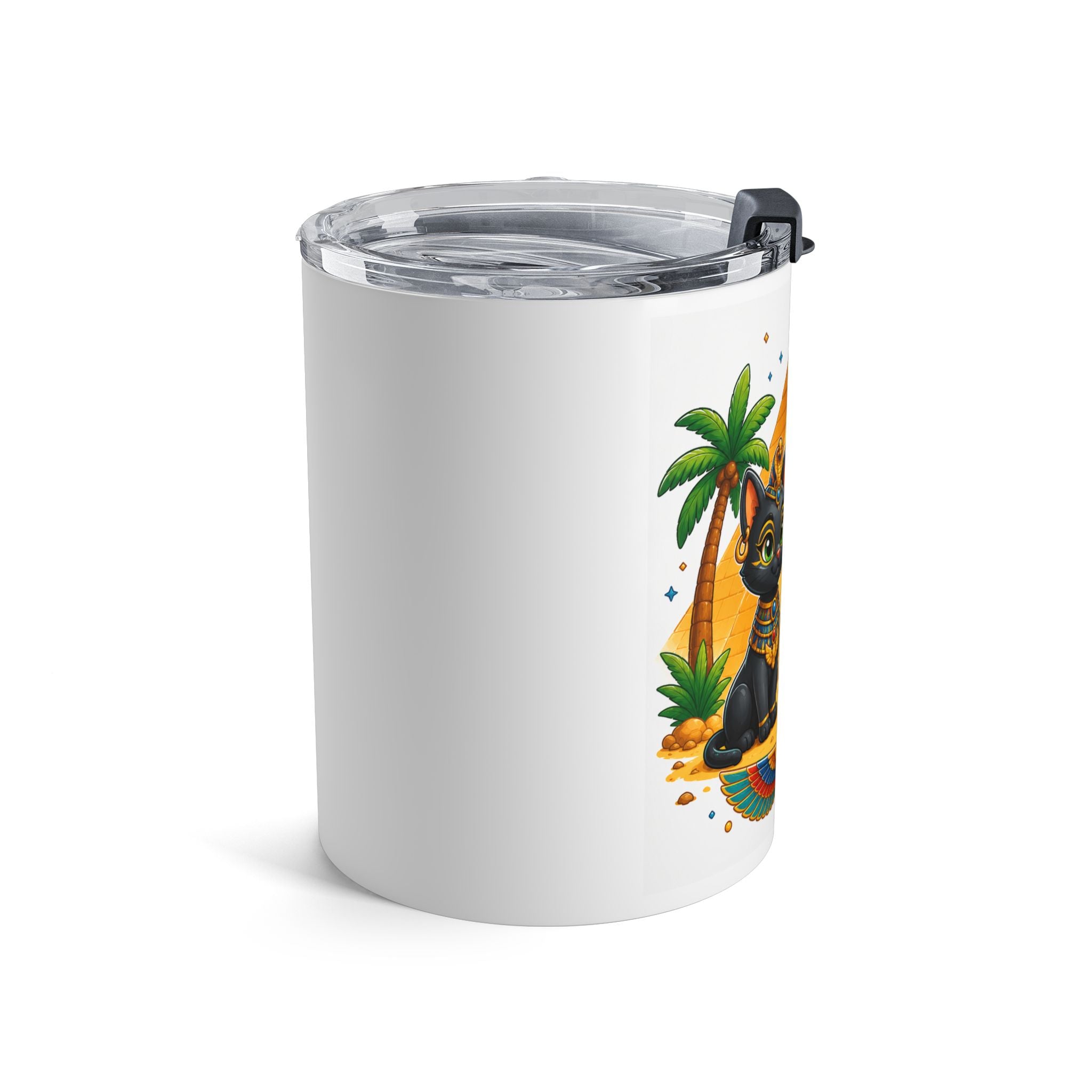 Egyptian Camel and Cat Tumbler | Pyramid Desert Sun 10oz