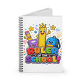 Ruler of the School notebook | Spiral Ruled Notebook, Cute School Supplies Design