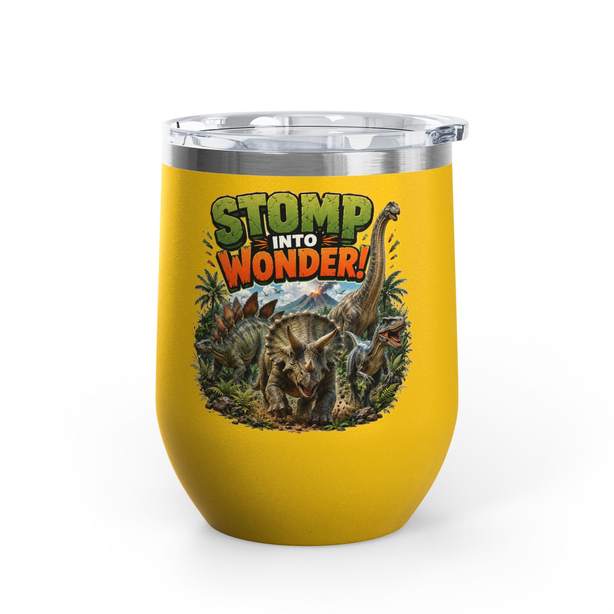 Dinosaur "Stomp Into Wonder" 12oz Tumbler