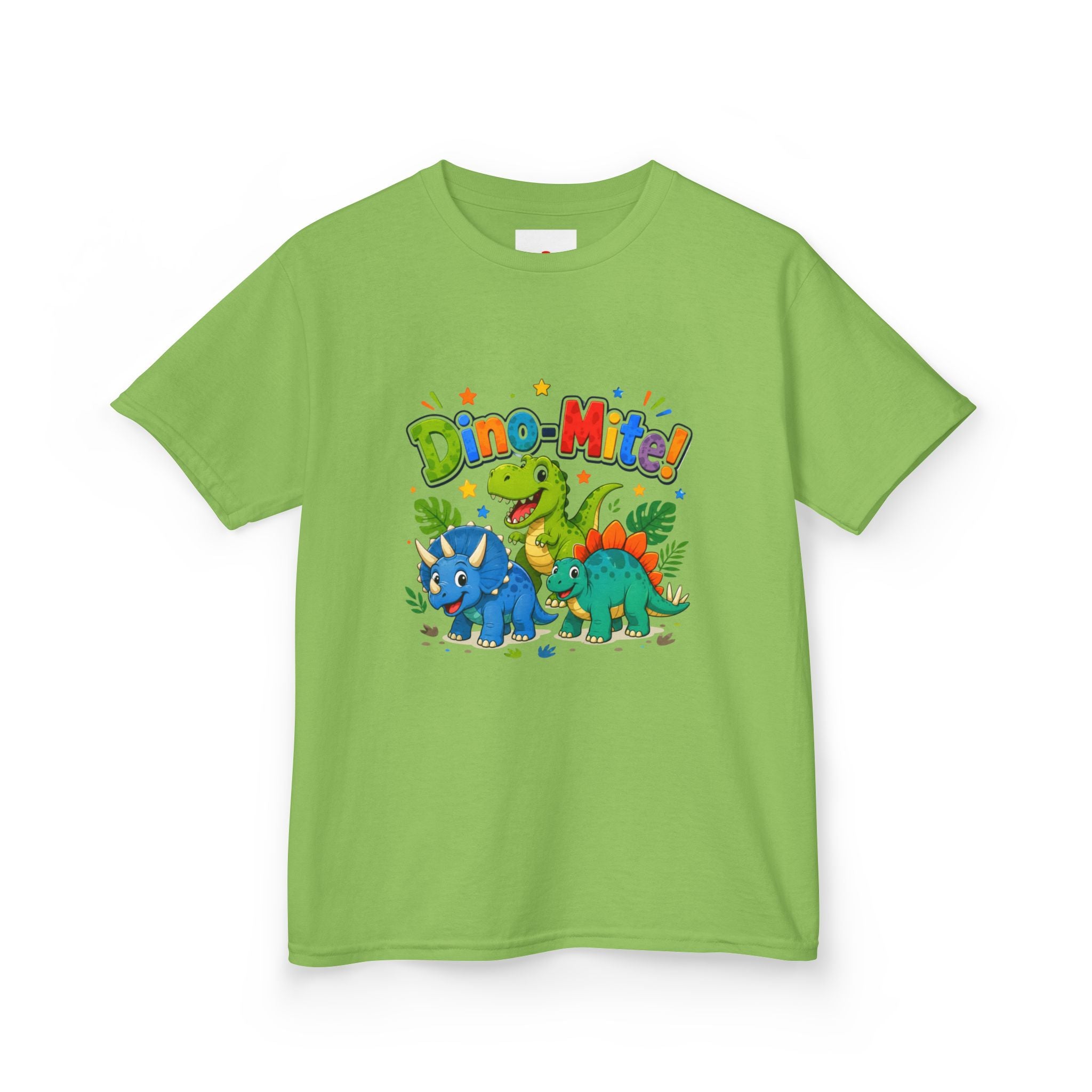 Kids T-Shirt - "Dino-Mite!" Colorful Dino Crew Tee for Toddlers & Kids