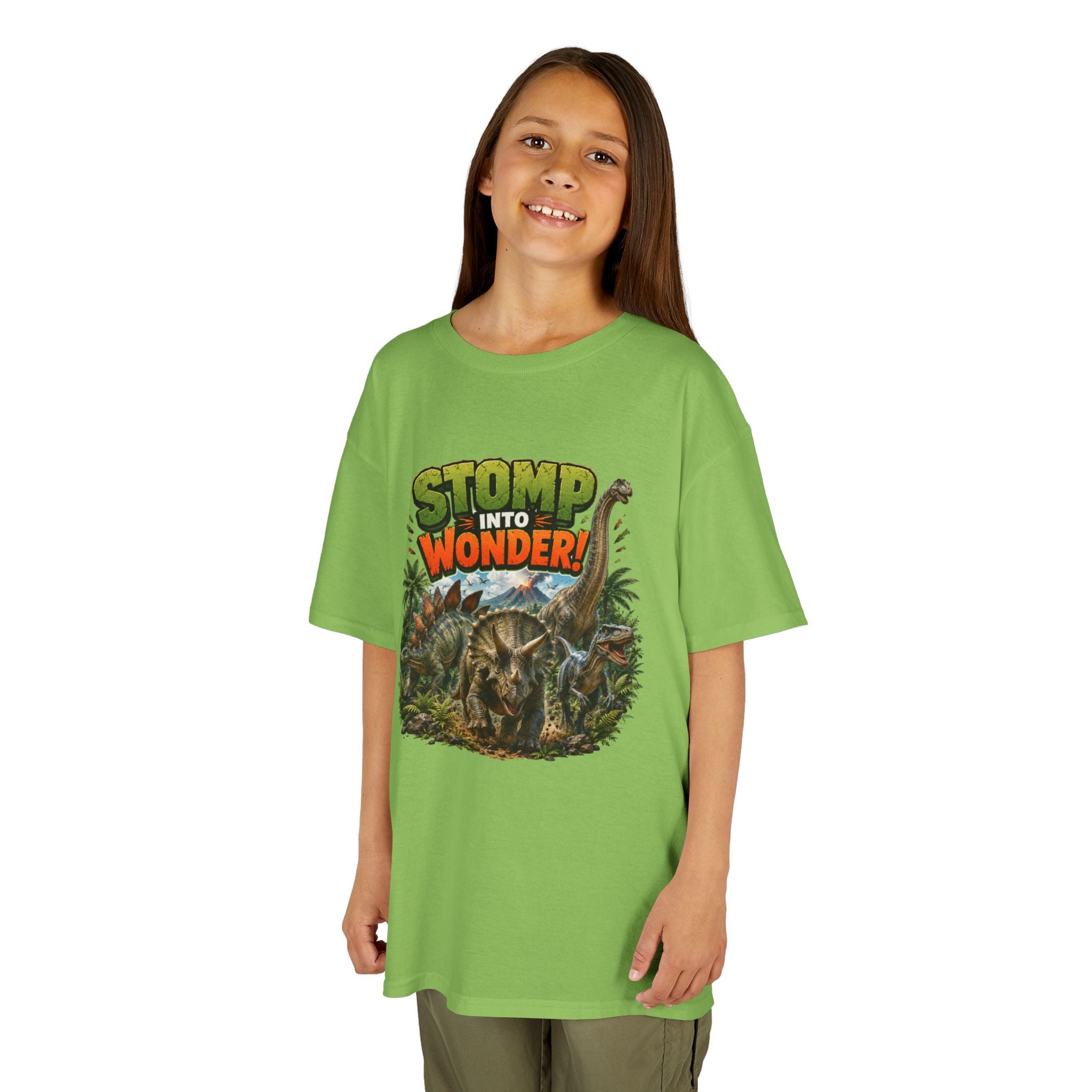 Kids T-Shirt - "Stomp Into Wonder" Dinosaur Graphic Tee