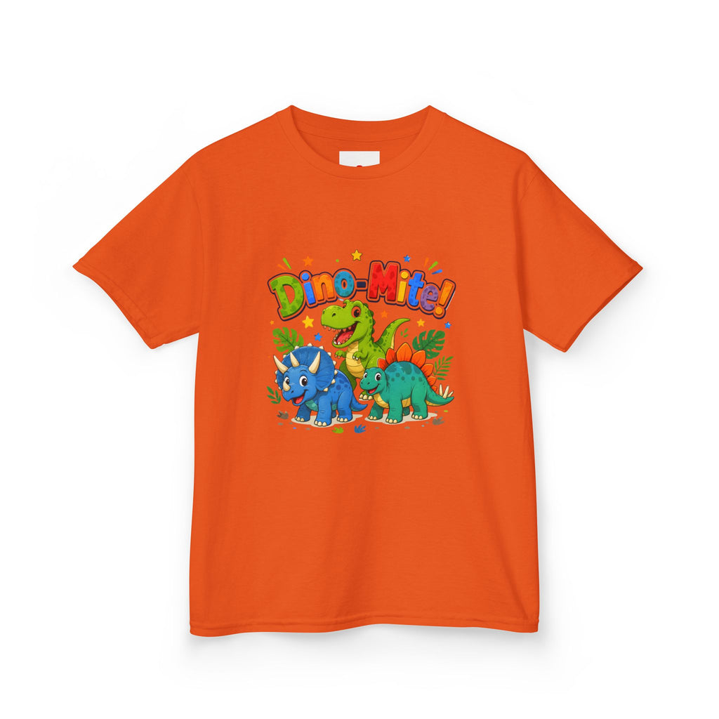 Kids T-Shirt - "Dino-Mite!" Colorful Dino Crew Tee for Toddlers & Kids