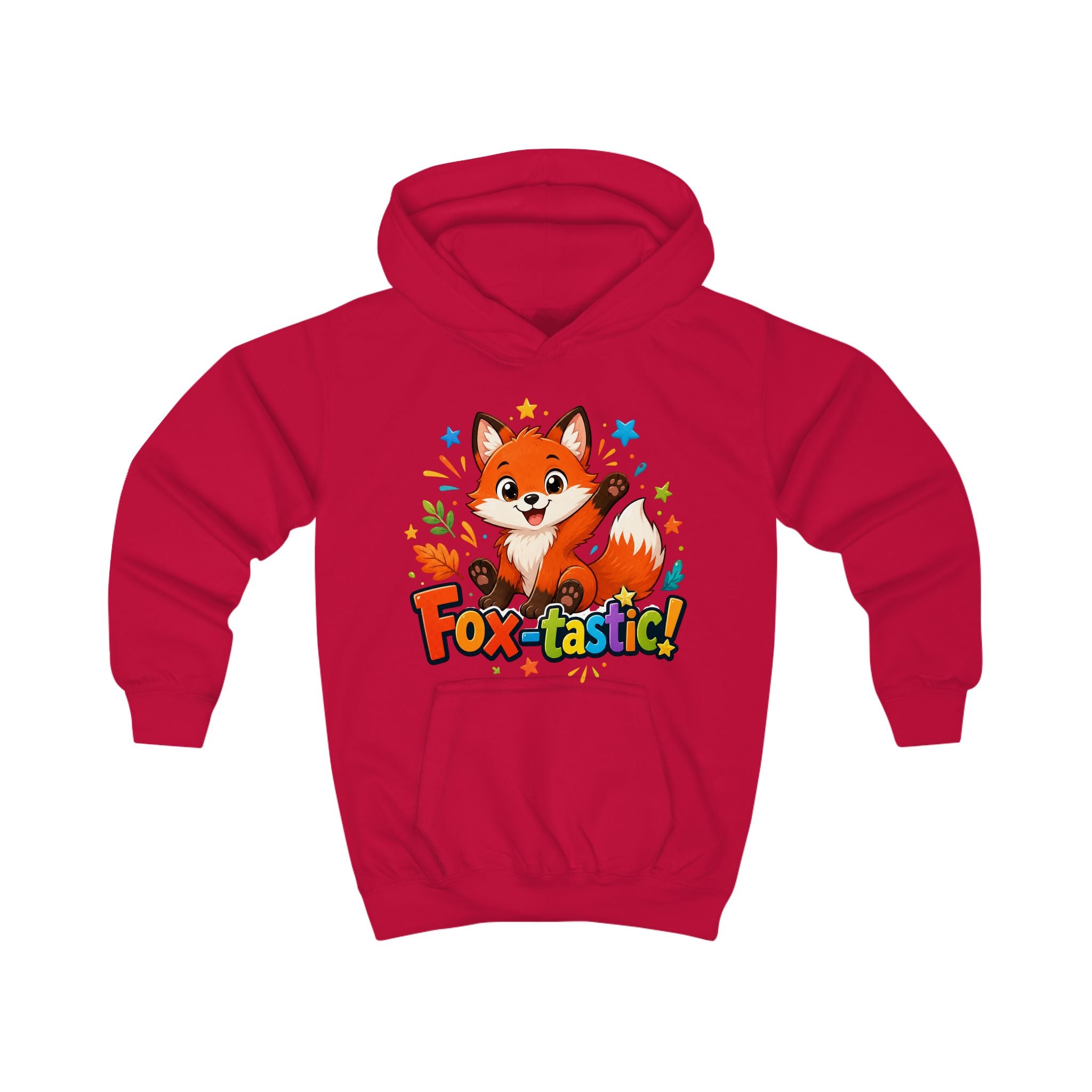 Fox-tastic Kids Hoodie — Cute Cartoon Fox Pullover for Children