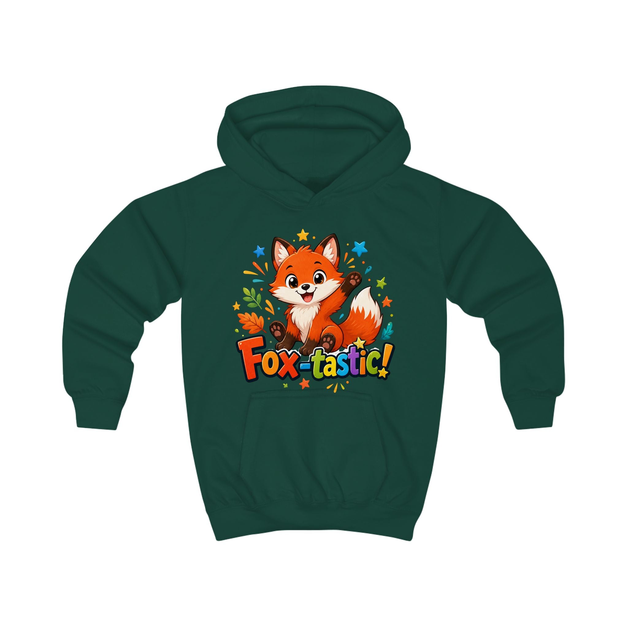 Fox-tastic Kids Hoodie — Cute Cartoon Fox Pullover for Children
