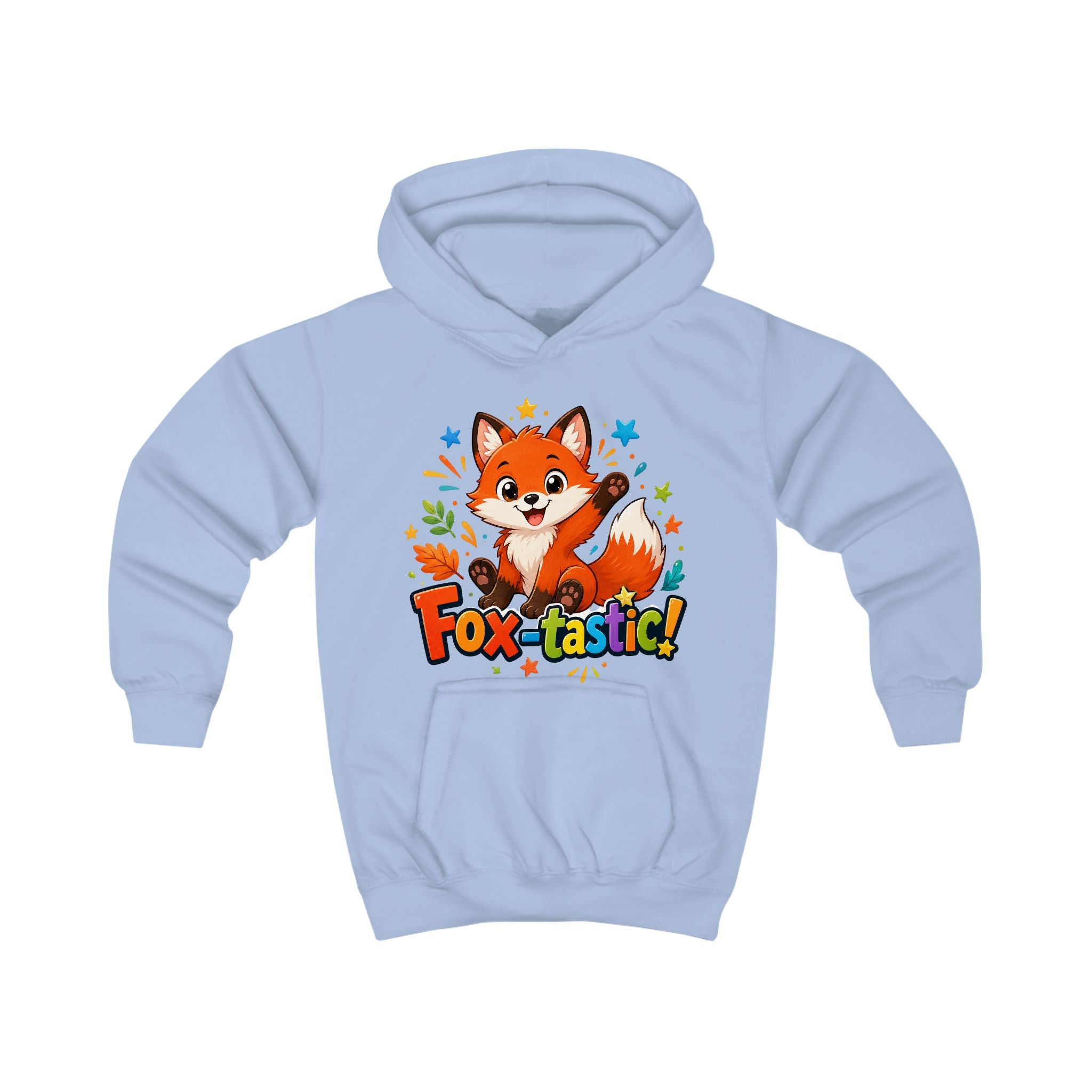 Fox-tastic Kids Hoodie — Cute Cartoon Fox Pullover for Children