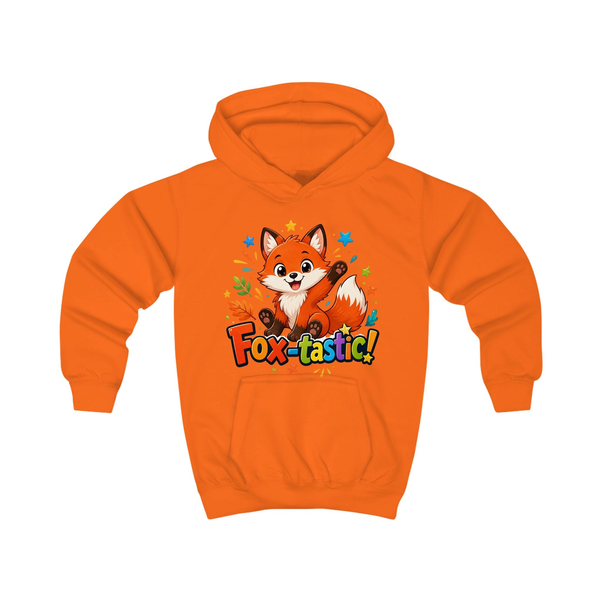 Fox-tastic Kids Hoodie — Cute Cartoon Fox Pullover for Children