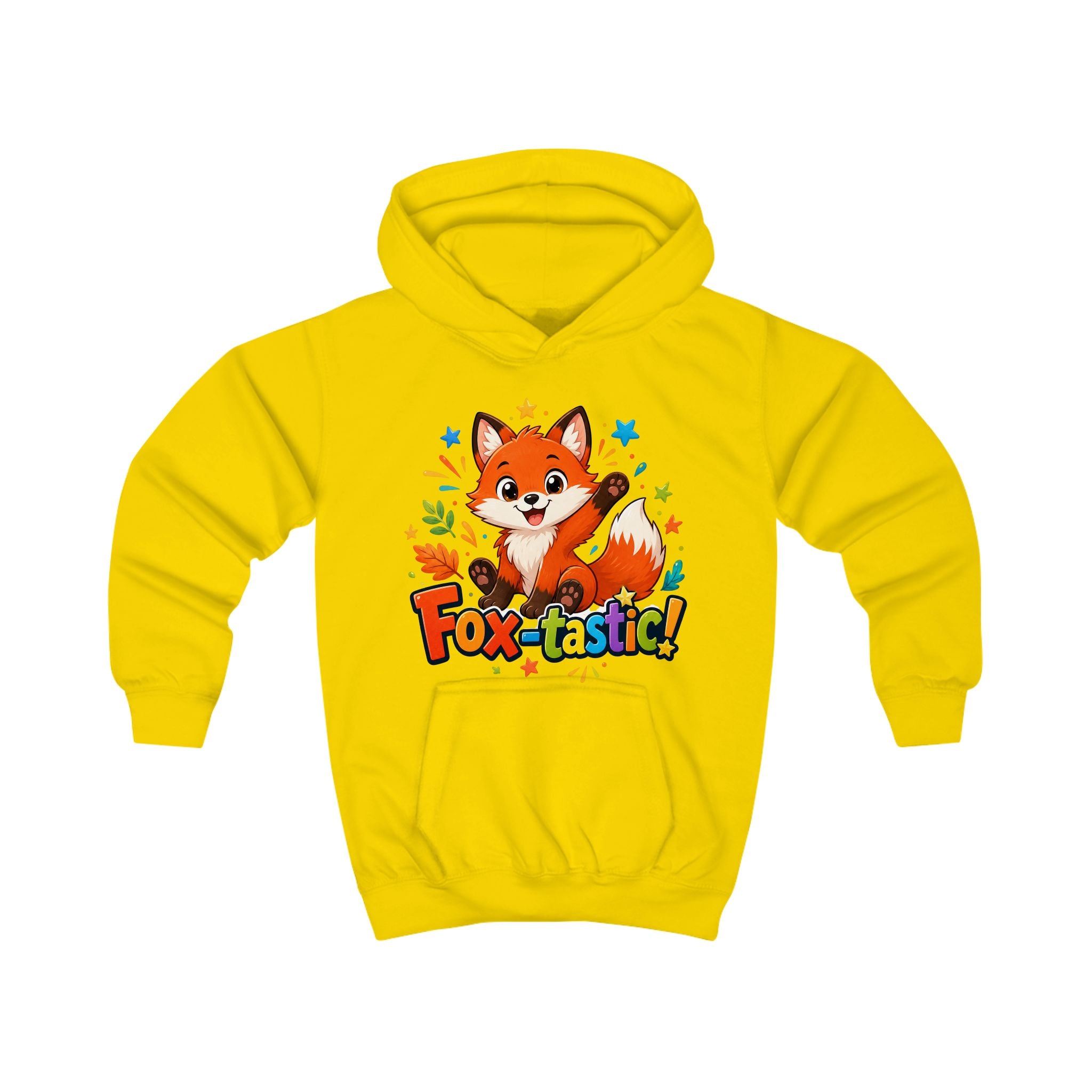 Fox-tastic Kids Hoodie — Cute Cartoon Fox Pullover for Children