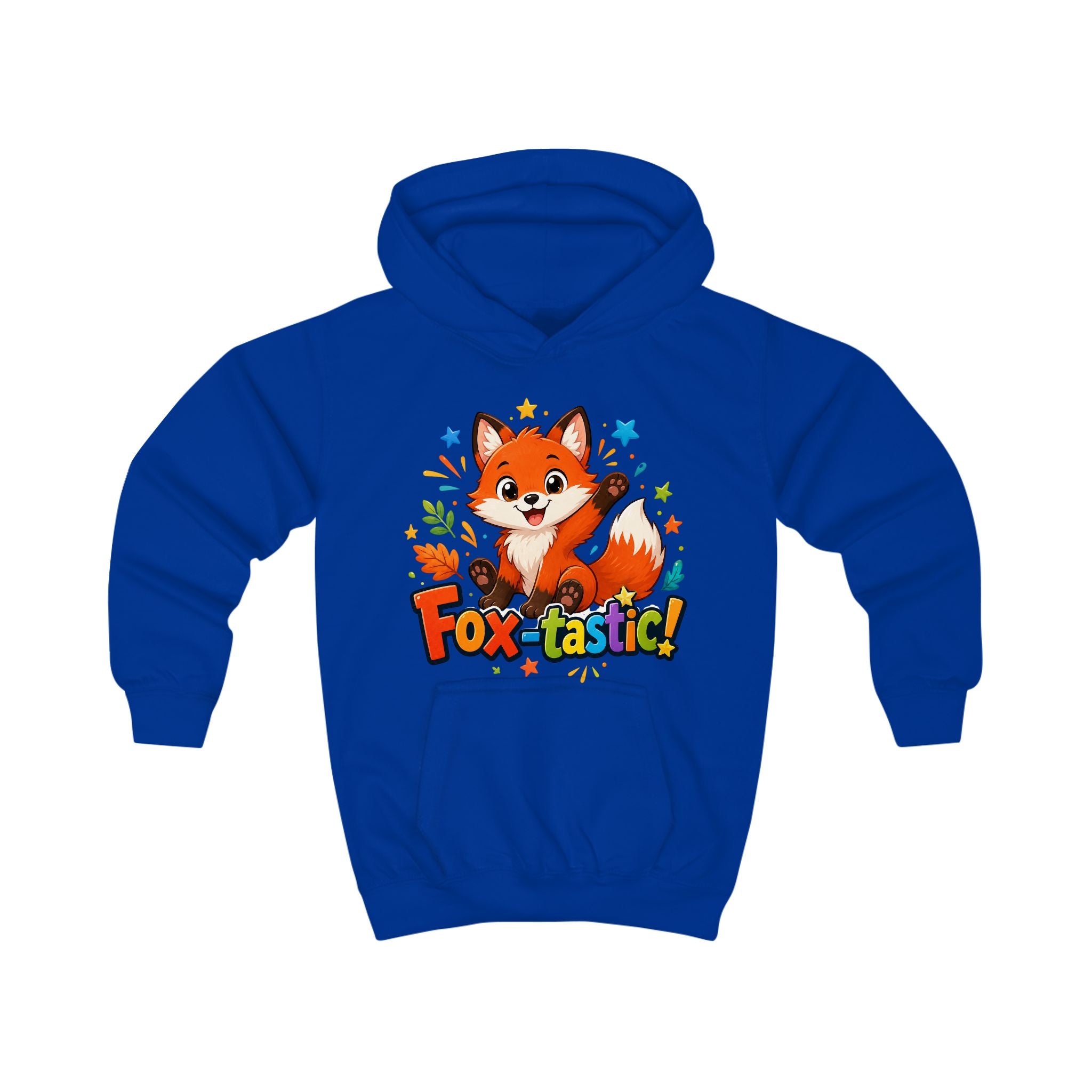 Fox-tastic Kids Hoodie — Cute Cartoon Fox Pullover for Children