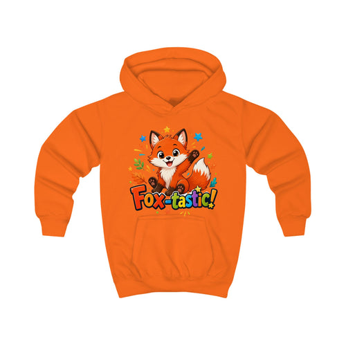 Fox-tastic Kids Hoodie — Cute Cartoon Fox Pullover for Children