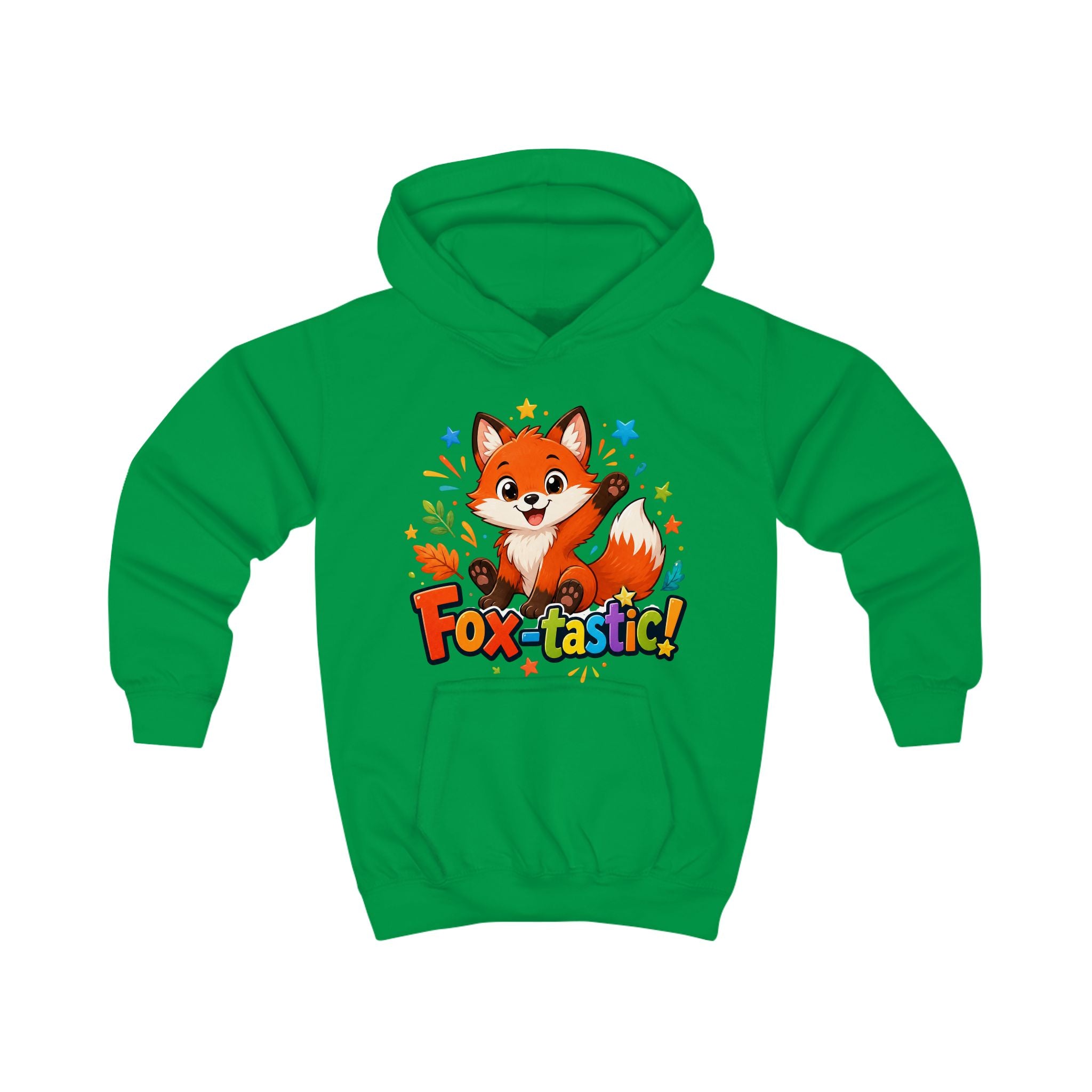 Fox-tastic Kids Hoodie — Cute Cartoon Fox Pullover for Children