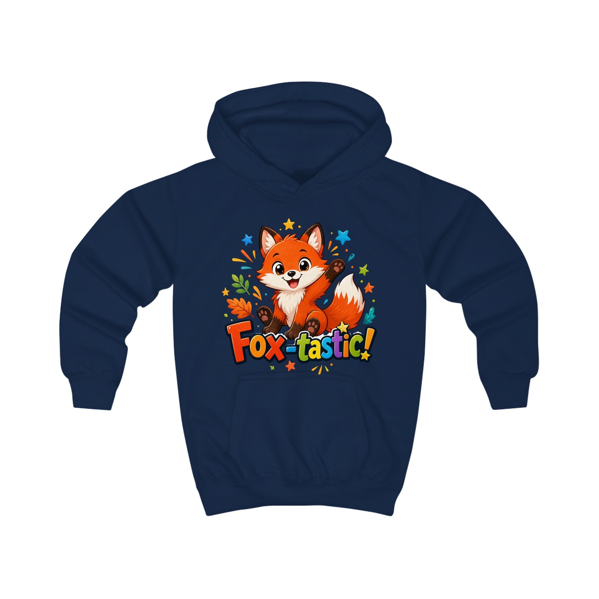 Fox-tastic Kids Hoodie — Cute Cartoon Fox Pullover for Children