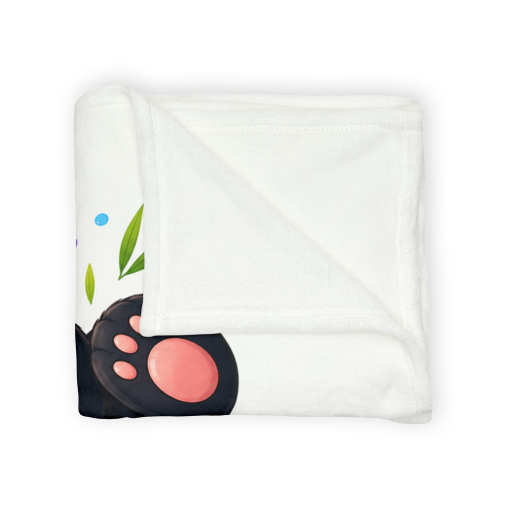 Cute Panda Baby Blanket — Soft Polyester Throw with Bamboo & Hearts Design