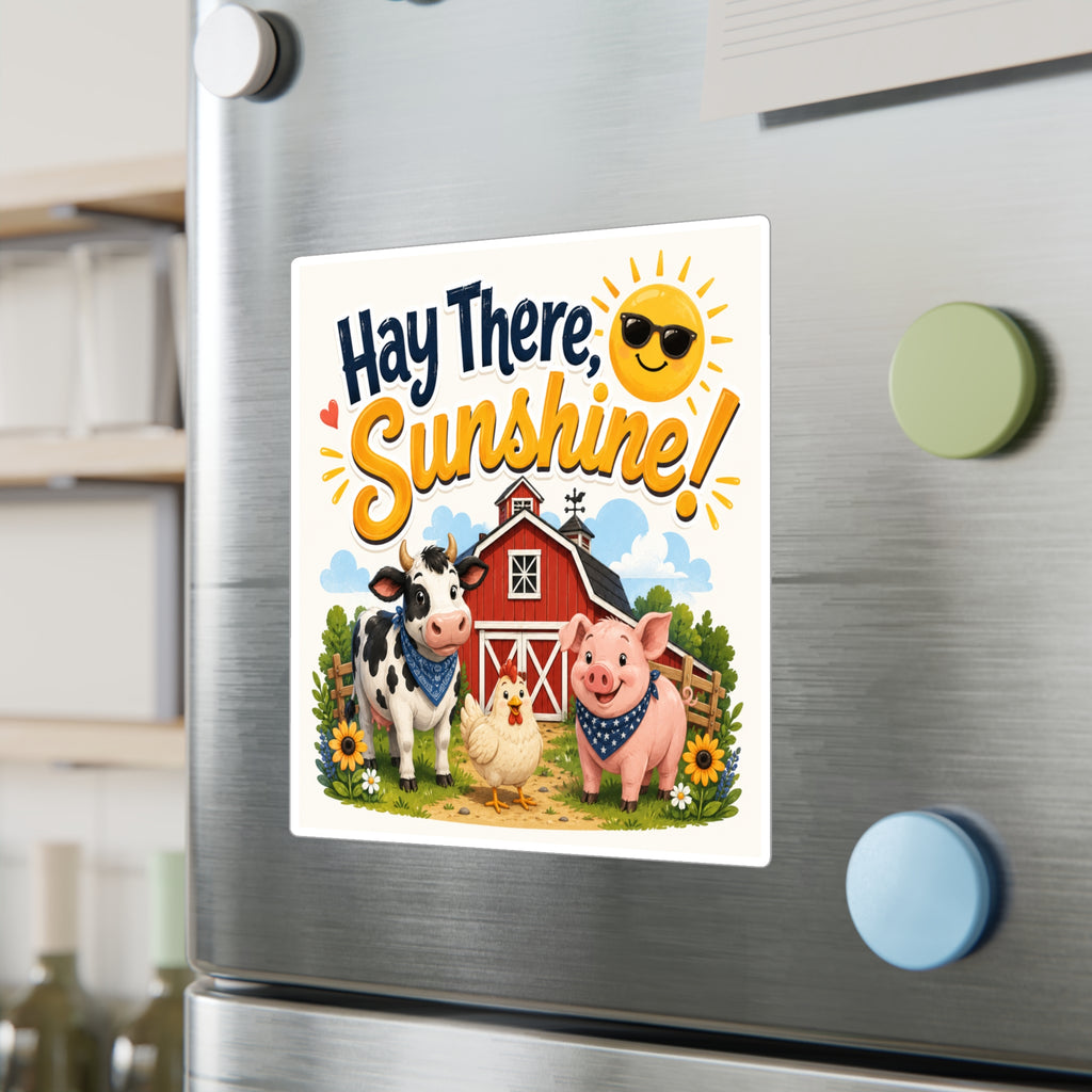 Hay There Sunshine! Farm Animal Vinyl Sticker