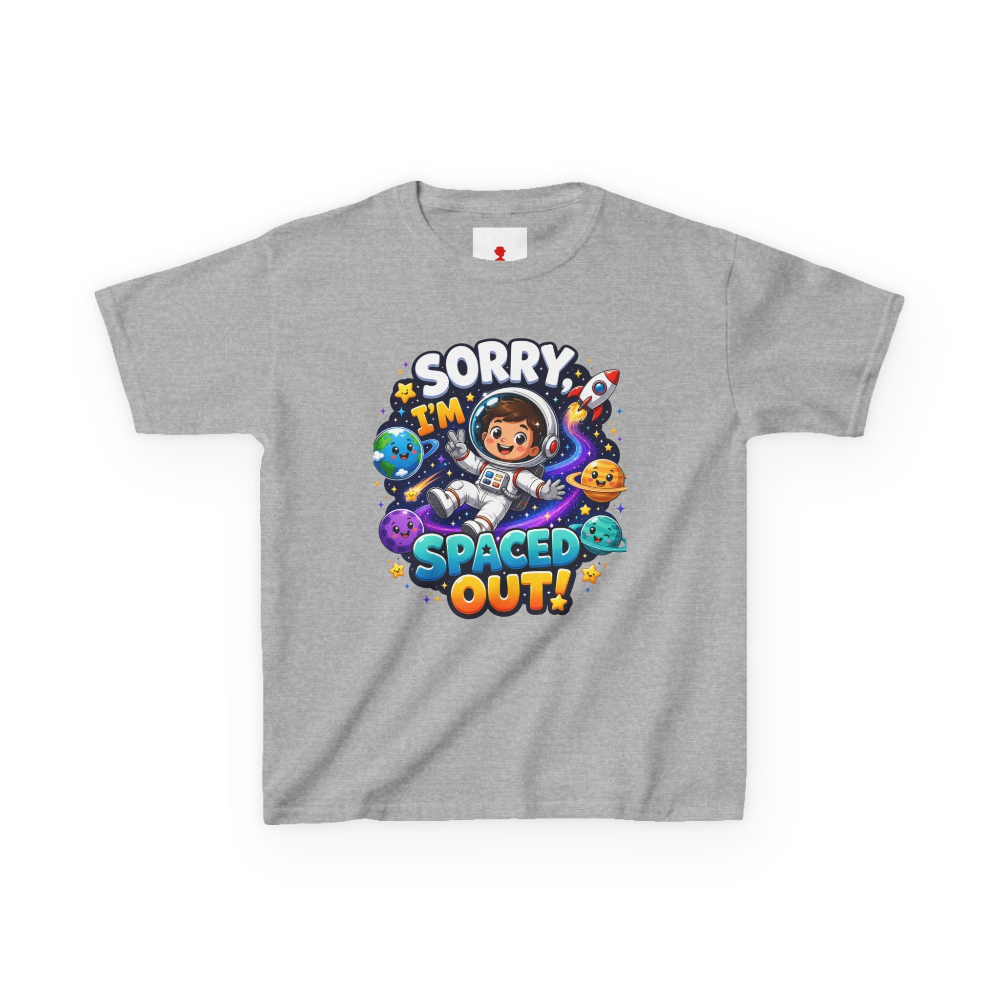 Spaced Out Kids T-Shirt — "Sorry I'm Spaced Out!" Cute Space Astronaut Tee