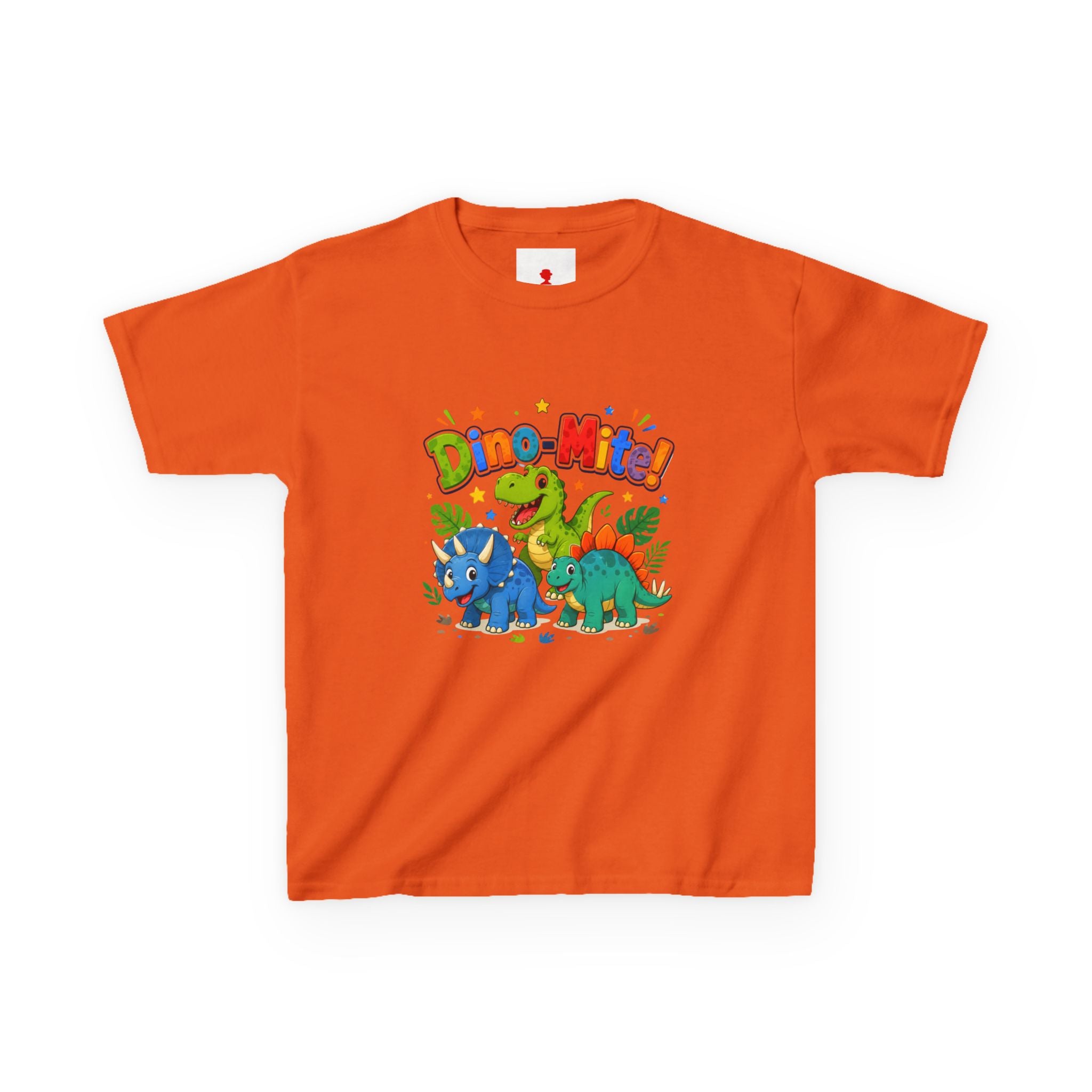 Kids T-Shirt - "Dino-Mite!" Colorful Dino Crew Tee for Toddlers & Kids