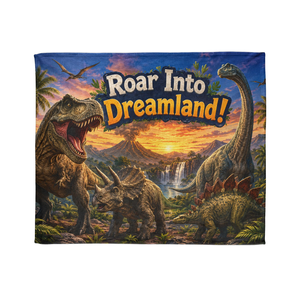 Roar Into Dreamland! Dinosaur Blanket — Kids’ Cozy Jurassic Throw