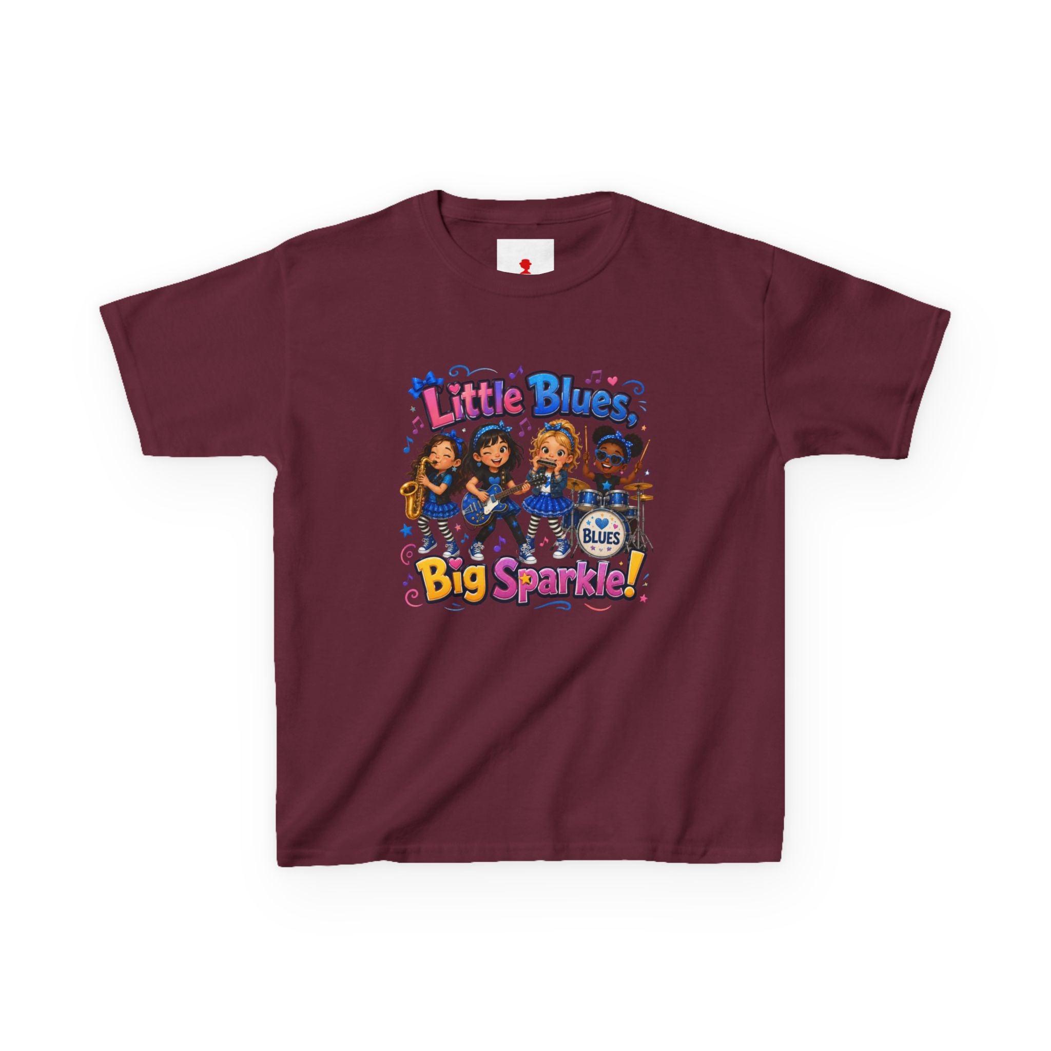 Kids Tee — "Little Blues Big Sparkle" Band Graphic