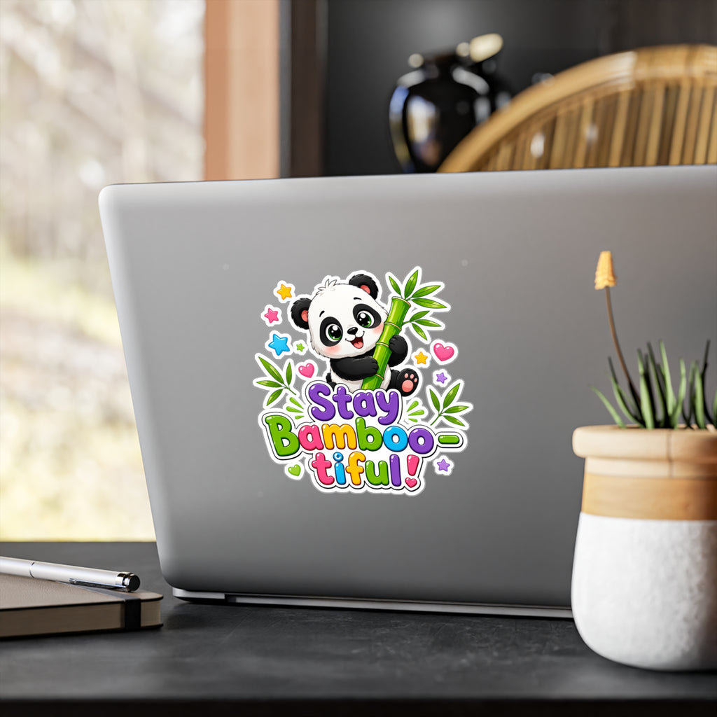 Stay Bamboo-tiful Panda Vinyl Sticker